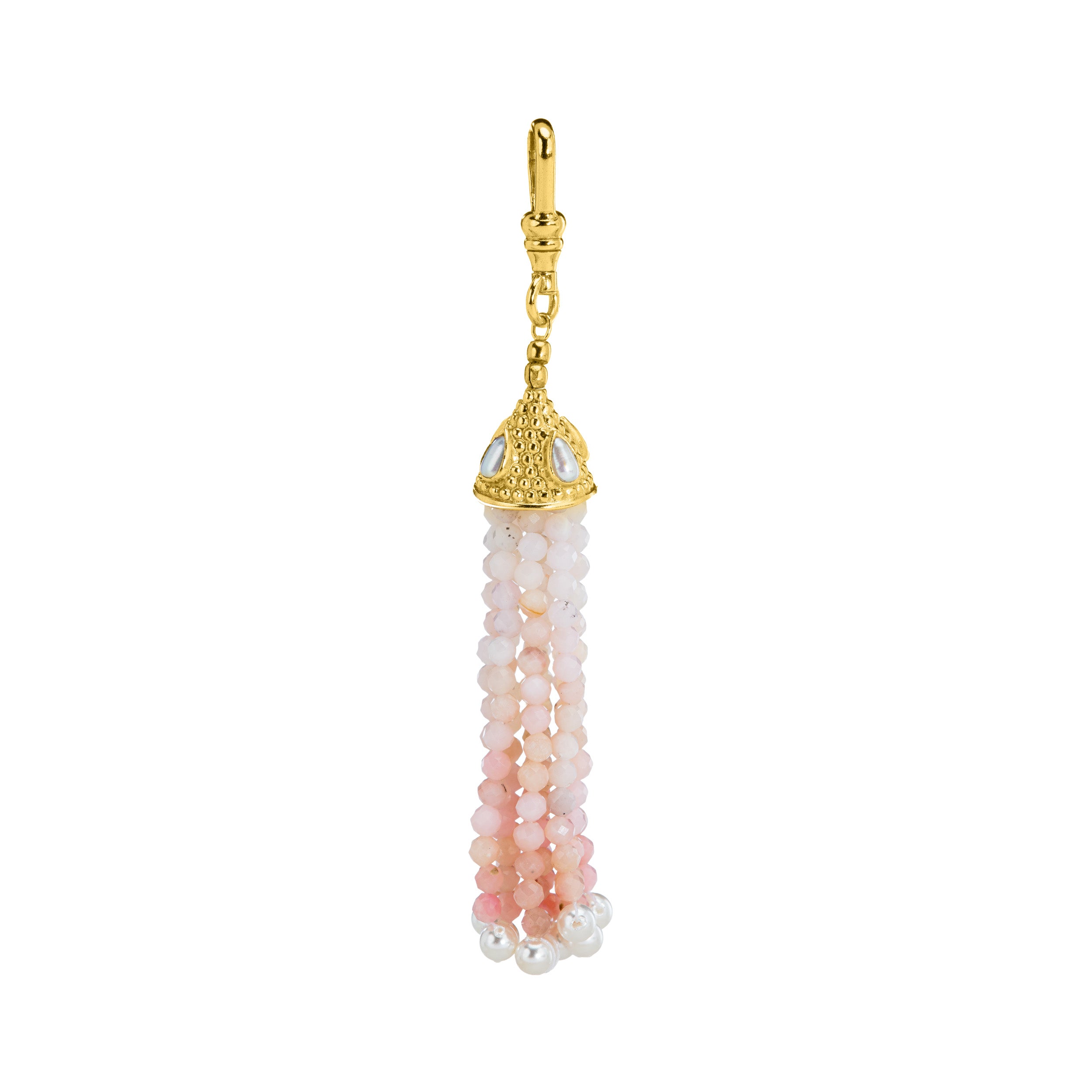 The Odessa: Pink Opal Tassel Charm