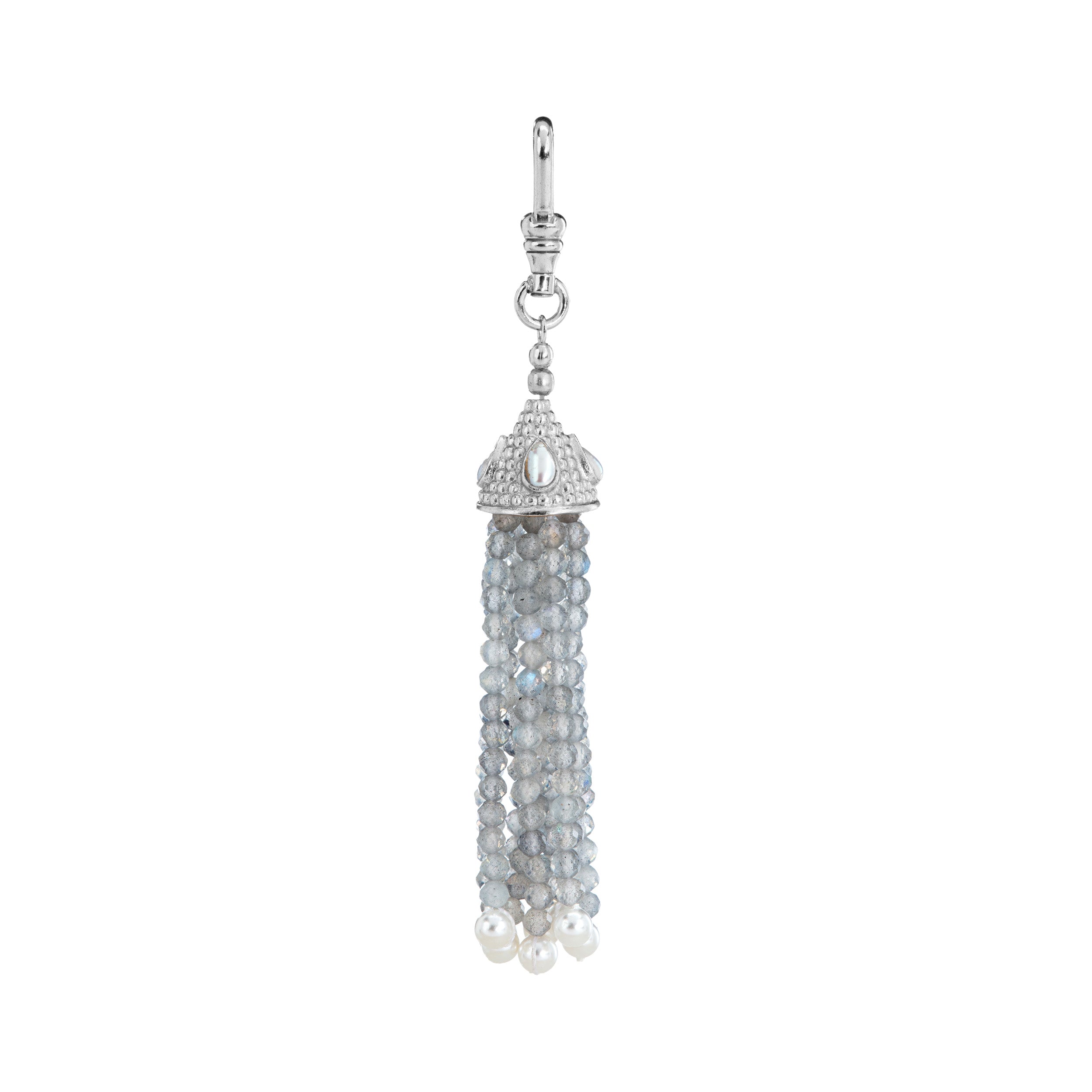 The Odessa: Labradorite Tassel Charm