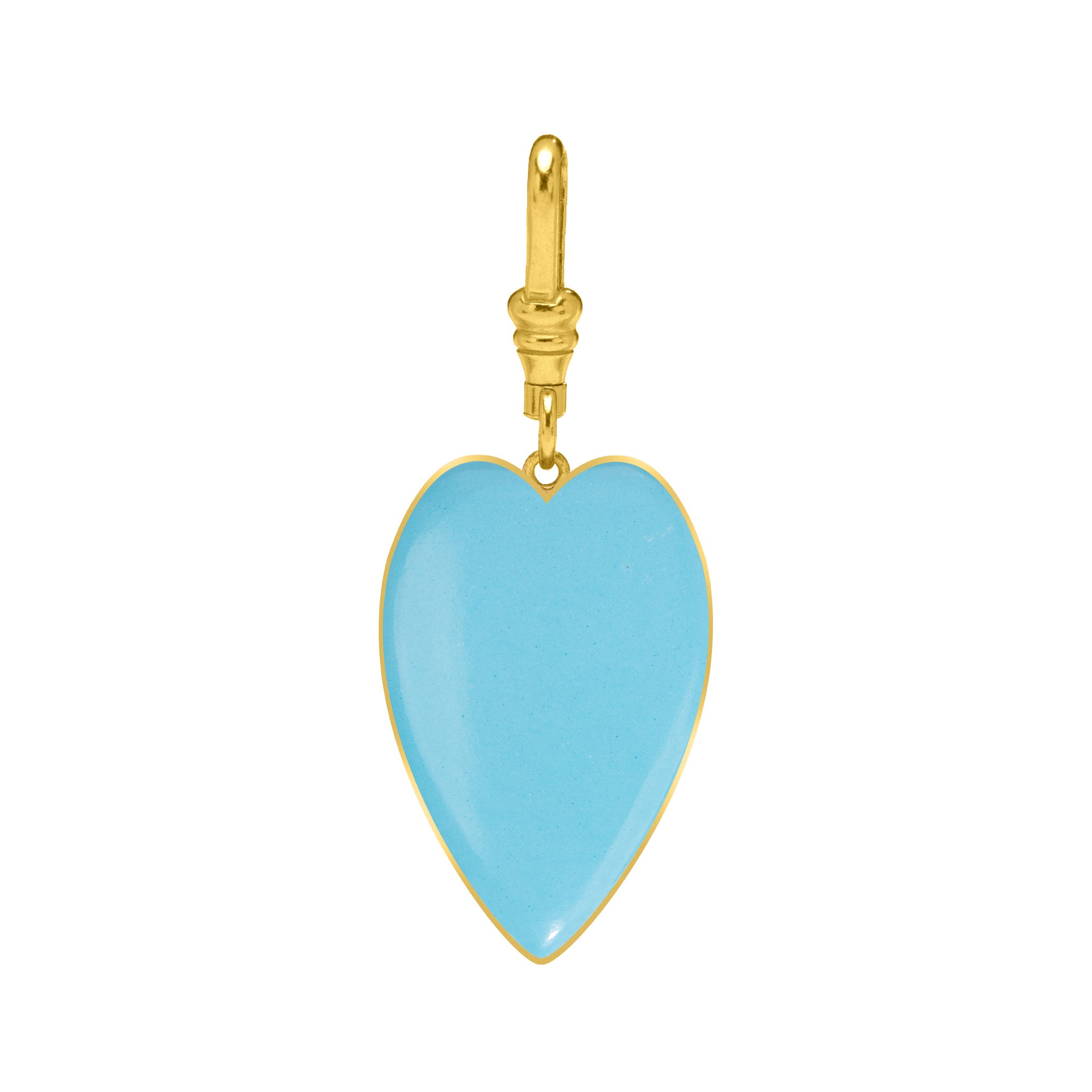 Large Elongated Heart Reversible Charms