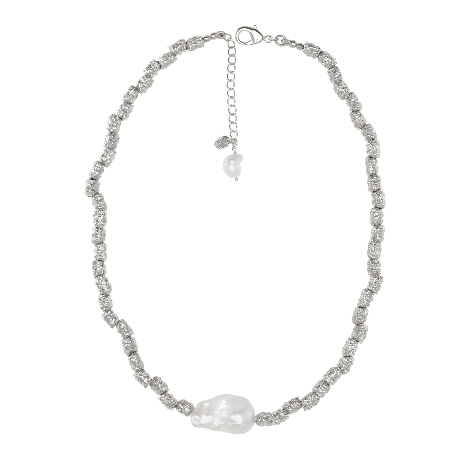 The Amina: Single Baroque Pearl Necklace