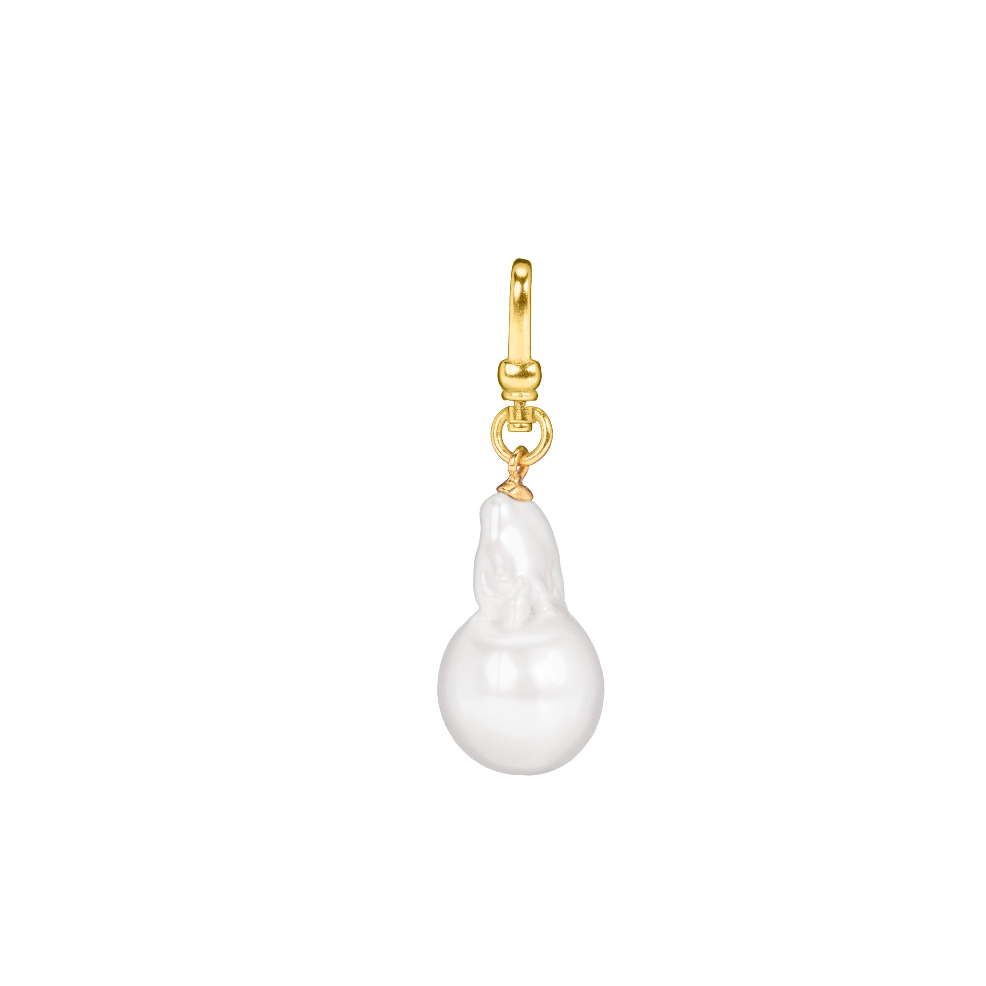 Natural Baroque Pearl Charm