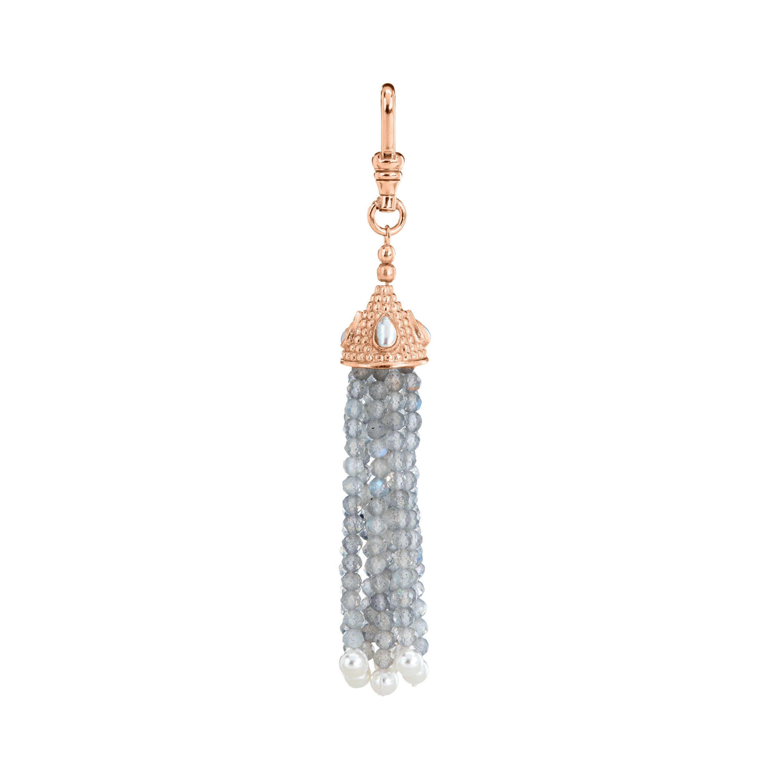 The Odessa: Labradorite Tassel Charm
