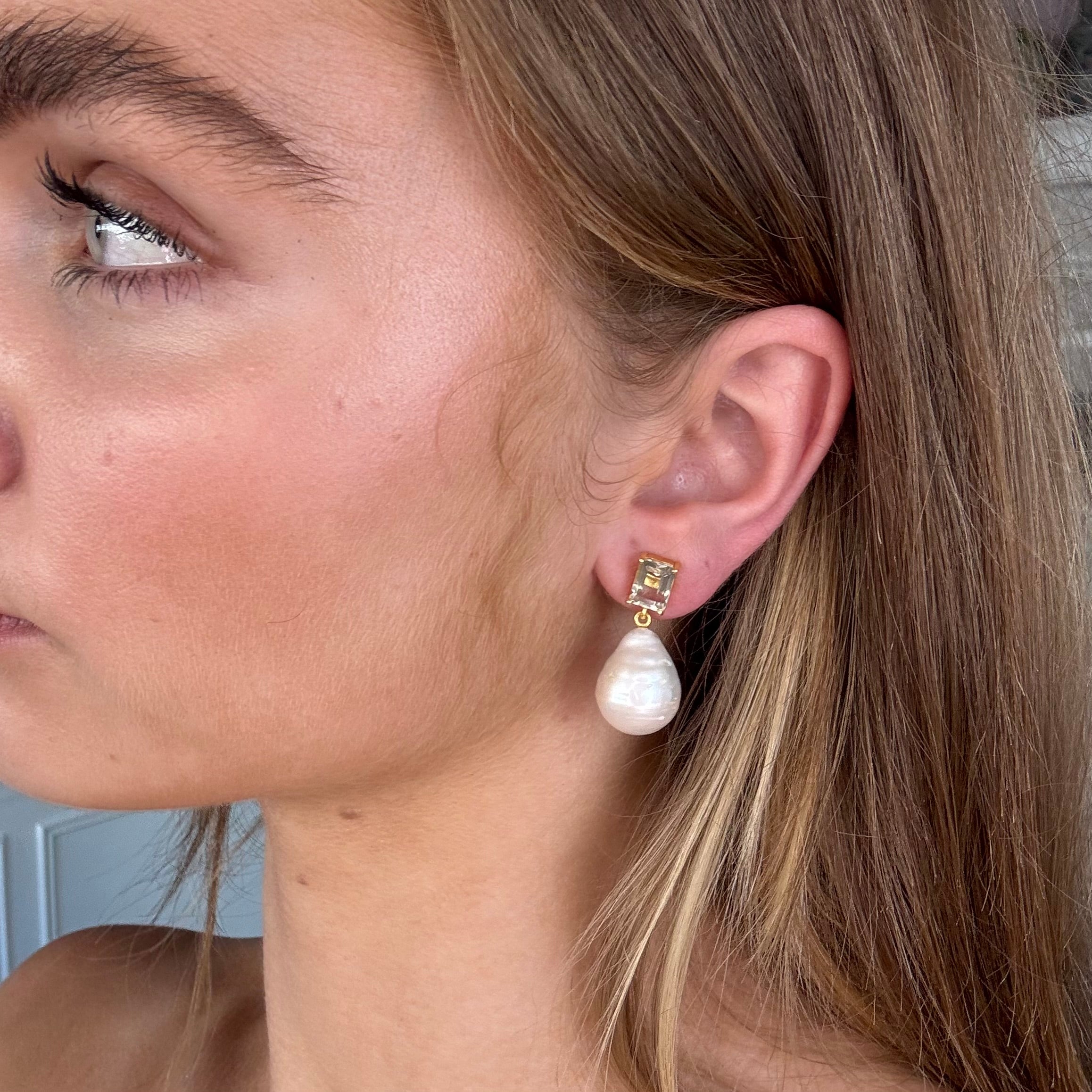 The Bellen: Baroque Pearl Earrings