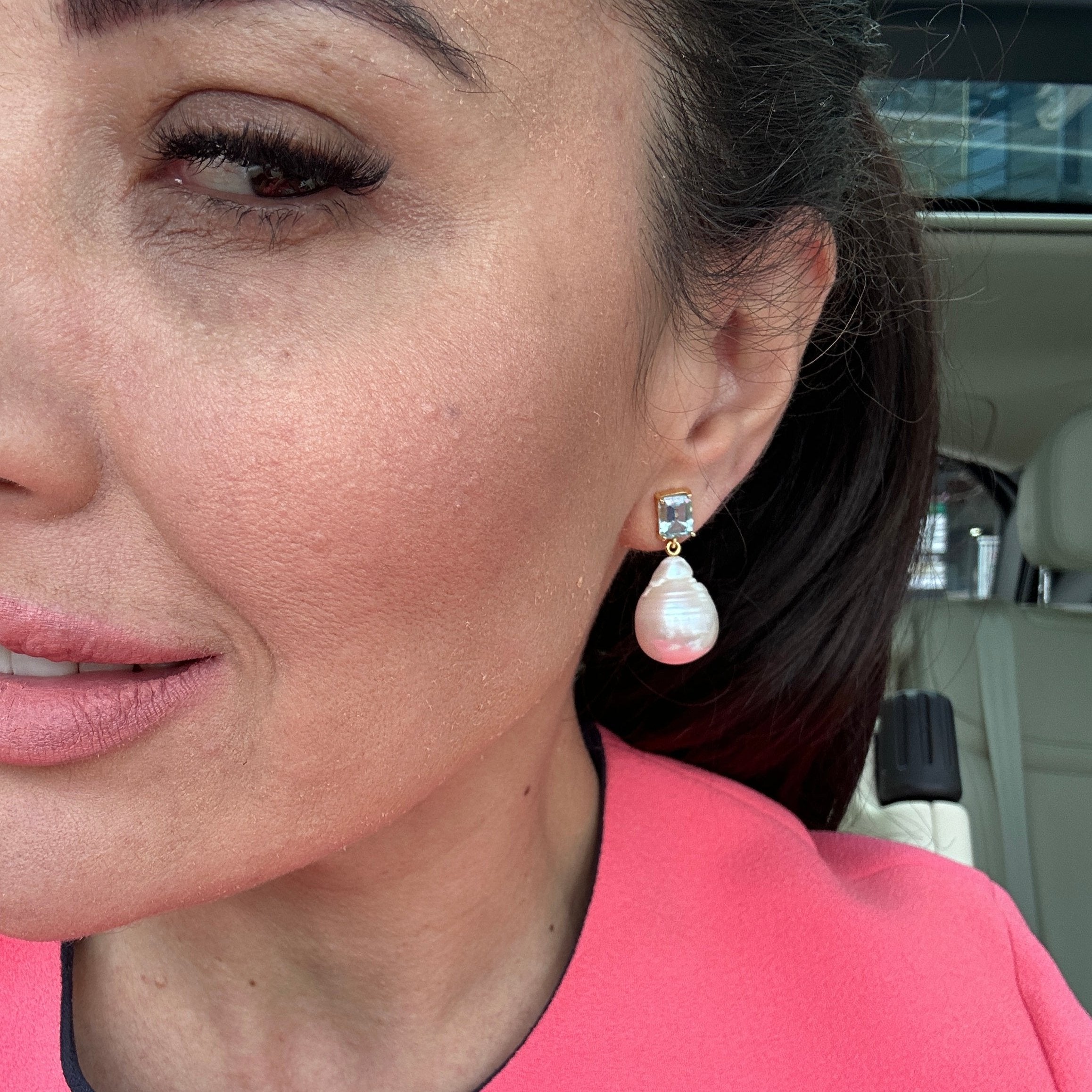 The Bellen: Baroque Pearl Earrings