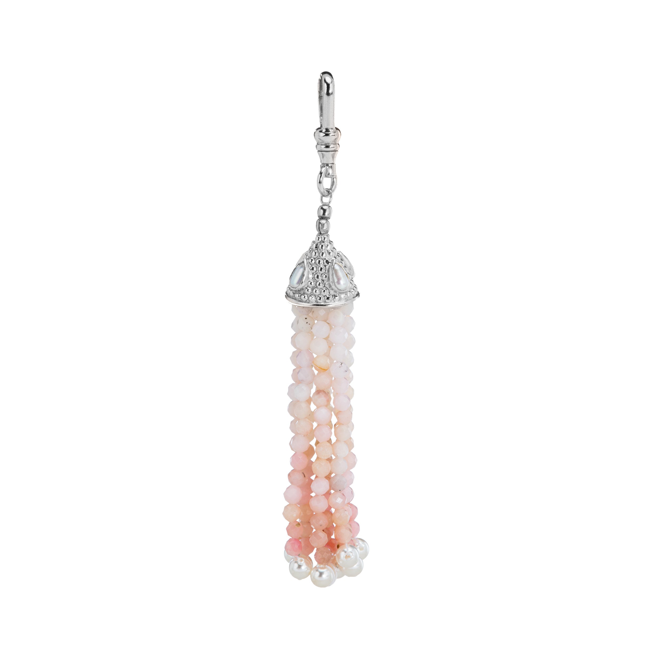 The Odessa: Pink Opal Tassel Charm