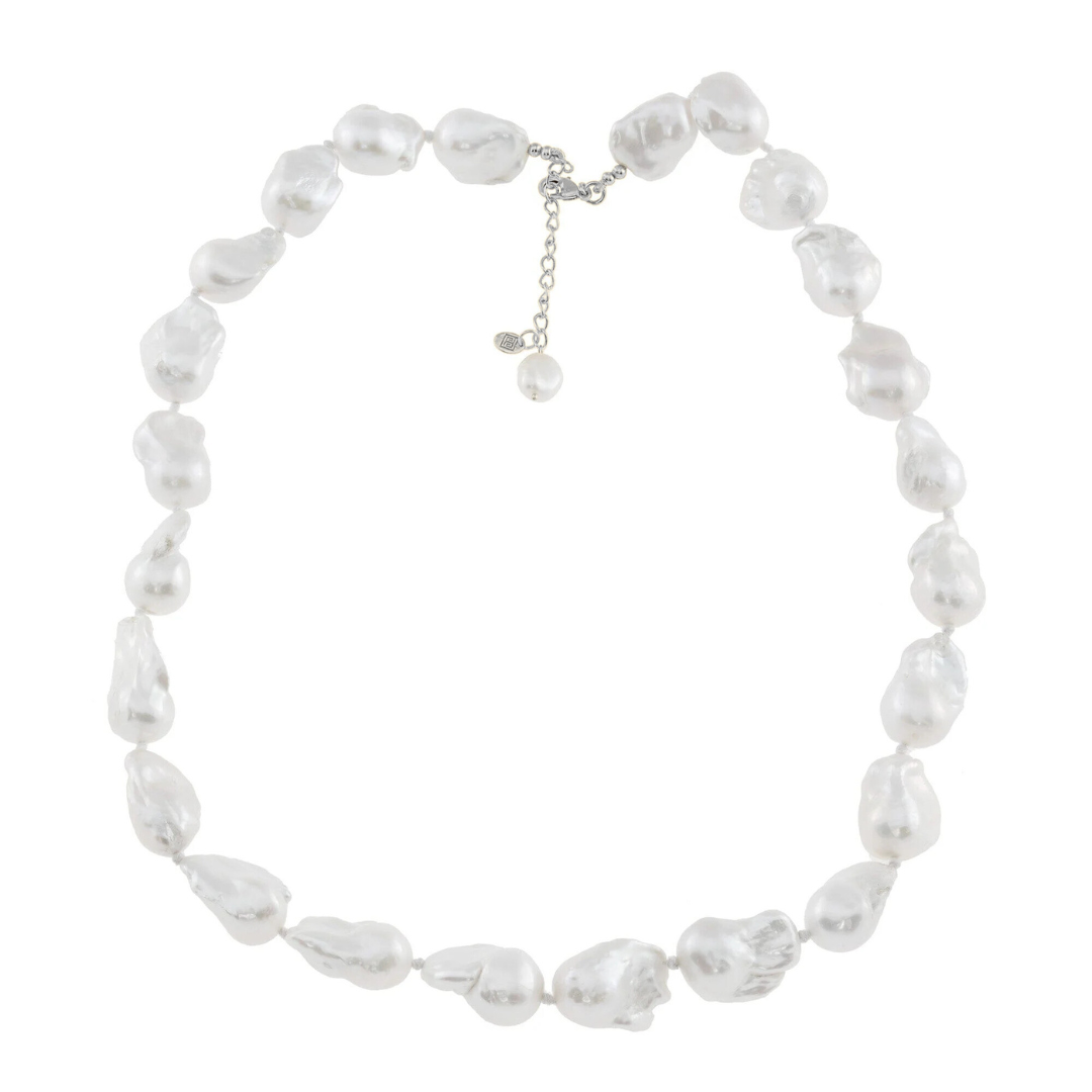The Raquel: Natural Baroque Pearl Necklace