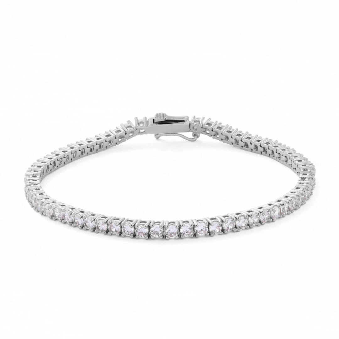 White Topaz Tennis Bracelet: The Kameron