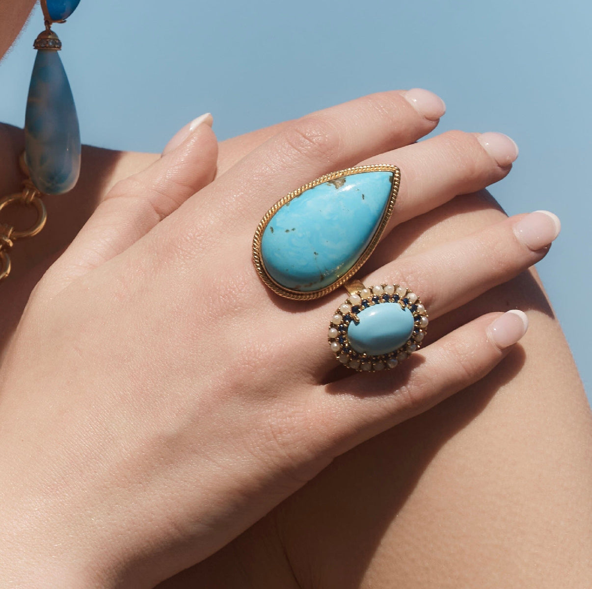 The Caroline: Freshwater Pearl Cocktail Ring