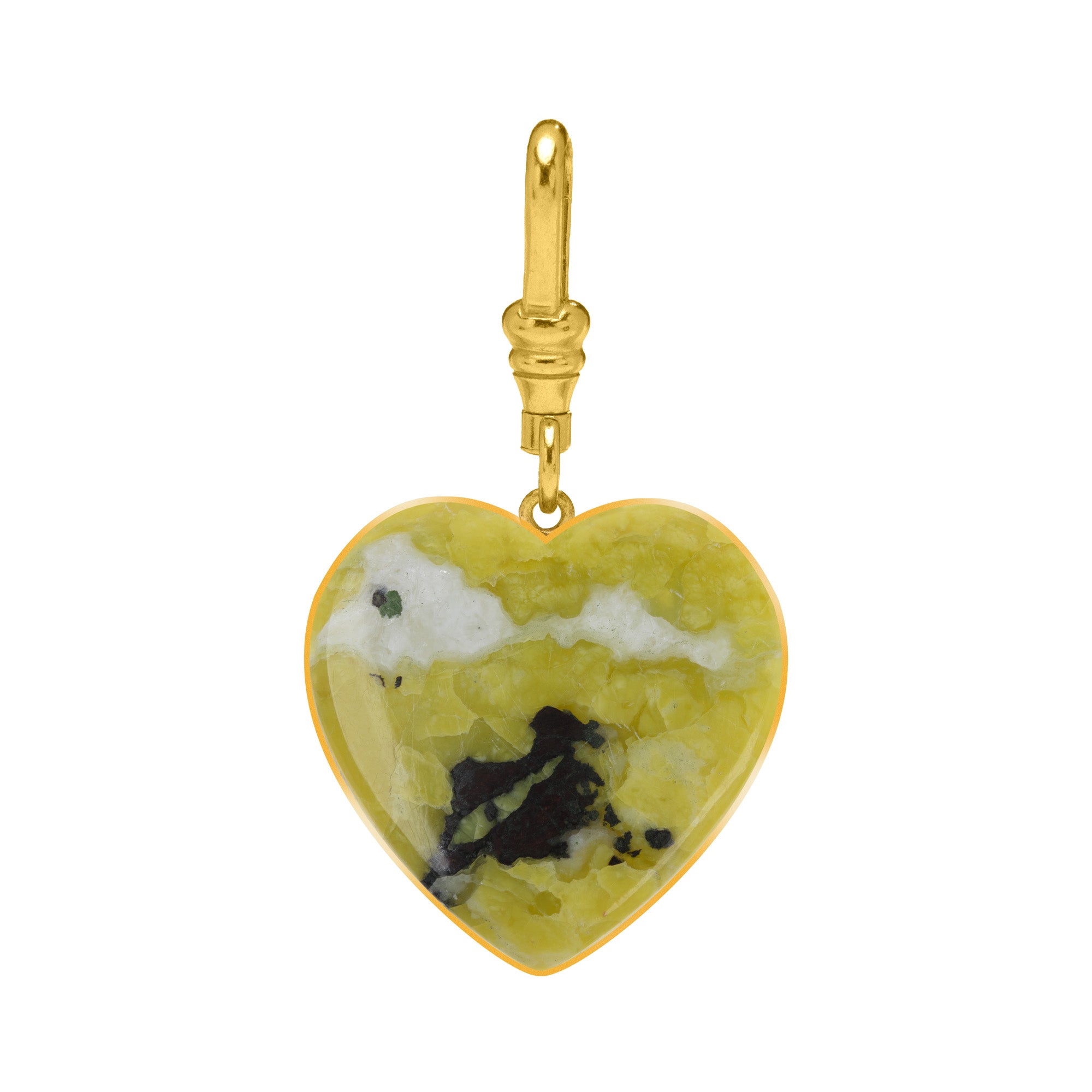 Large Wide Heart Reversible Charms
