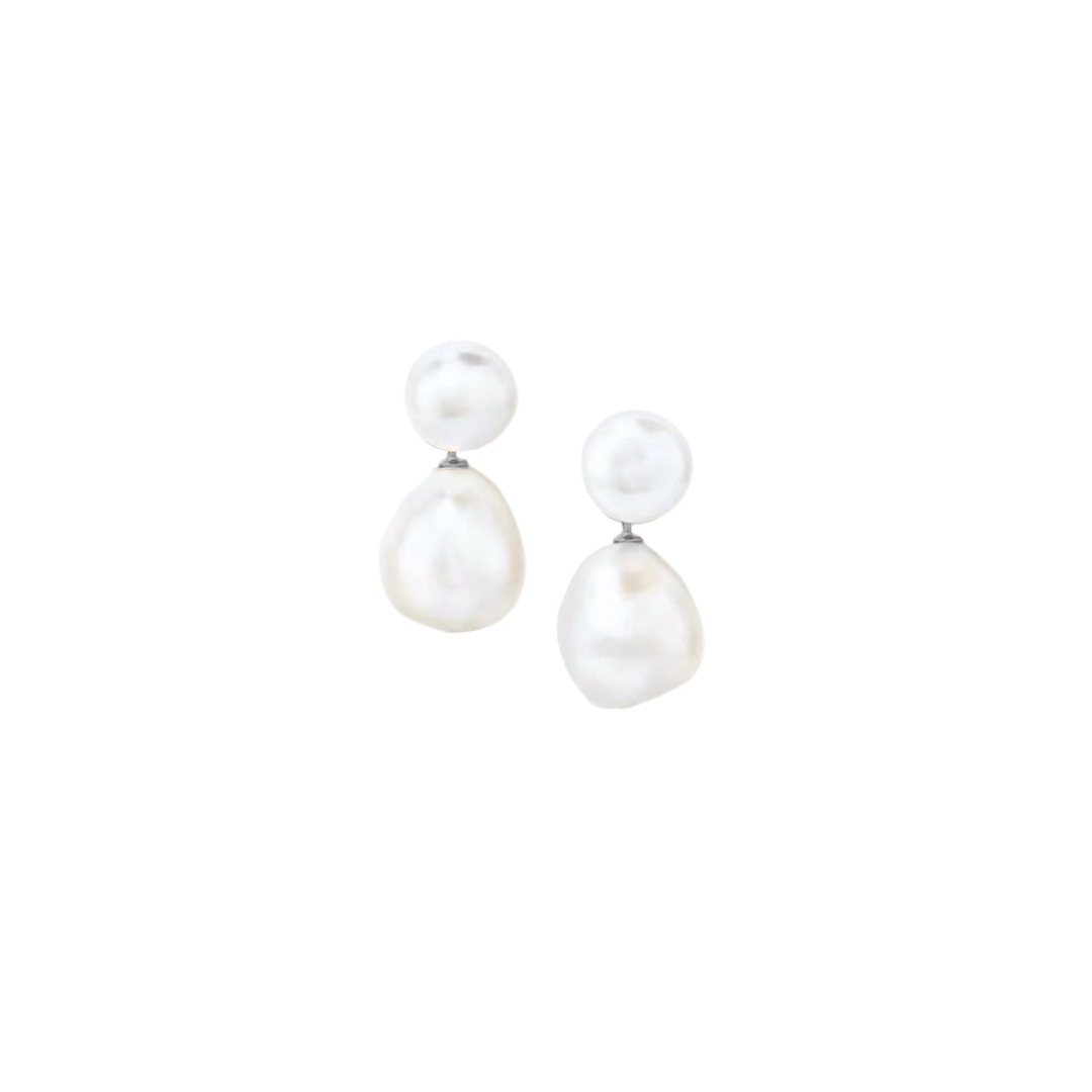 Freshwater Baroque Pearl Drop Earrings: The Sasha