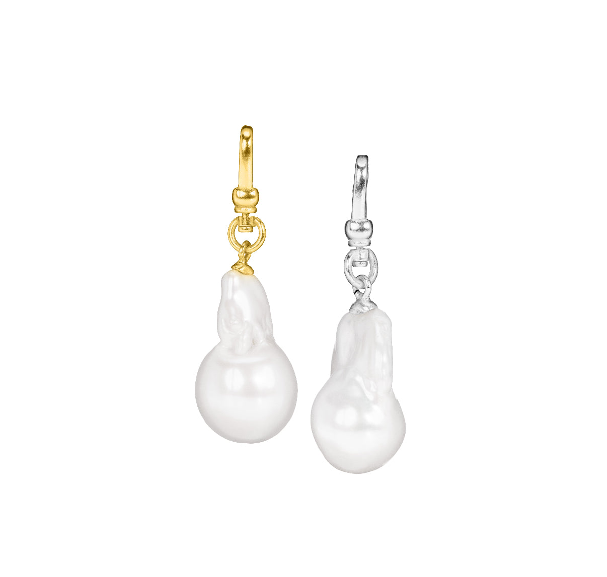 Natural Baroque Pearl Charm