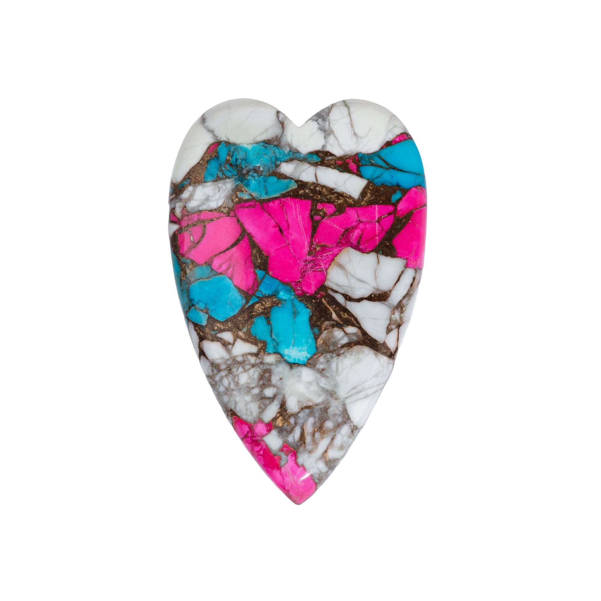Large Elongated Heart Reversible Charms