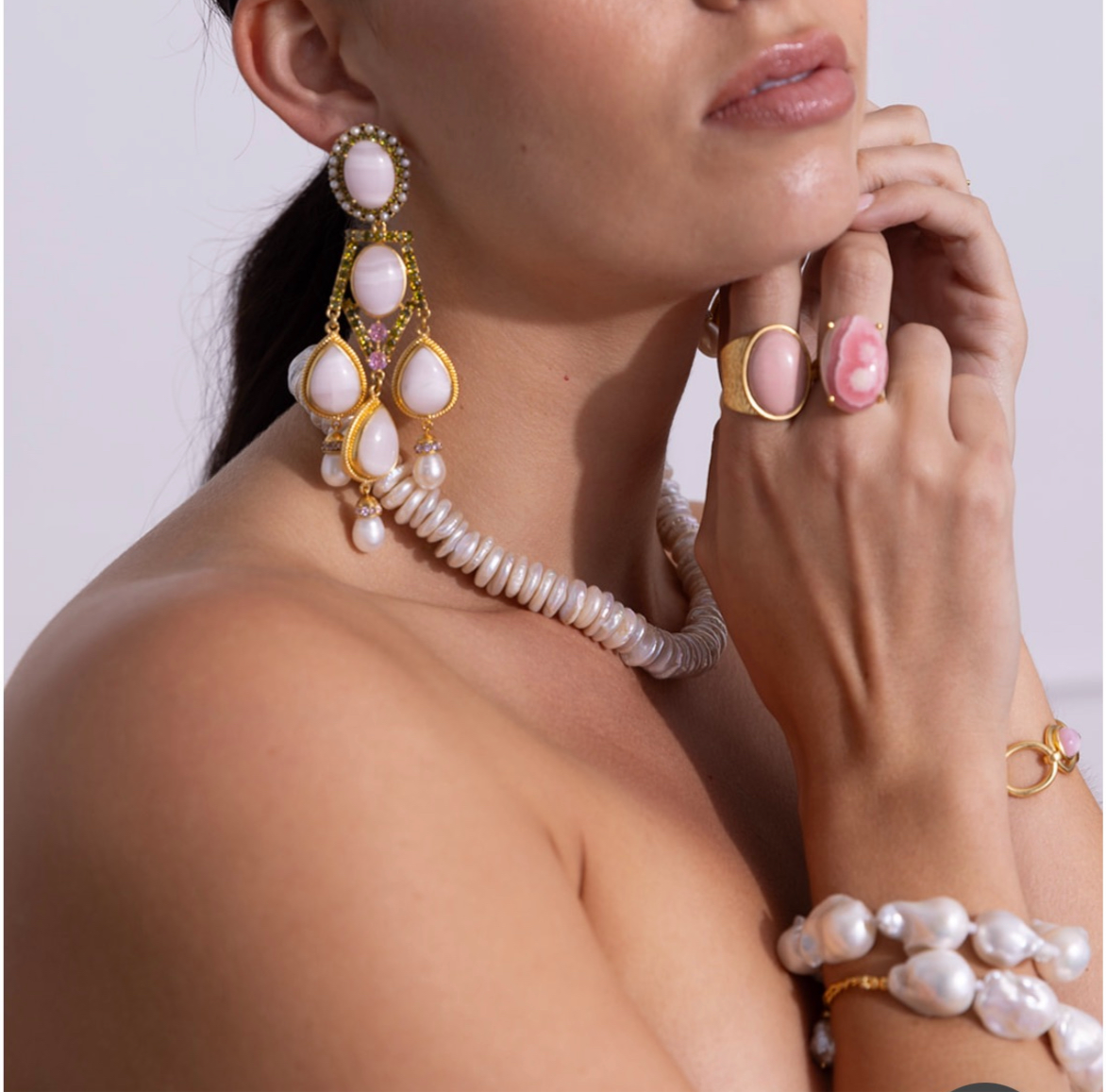 Freshwater Coin Pearl Necklace: The Rita