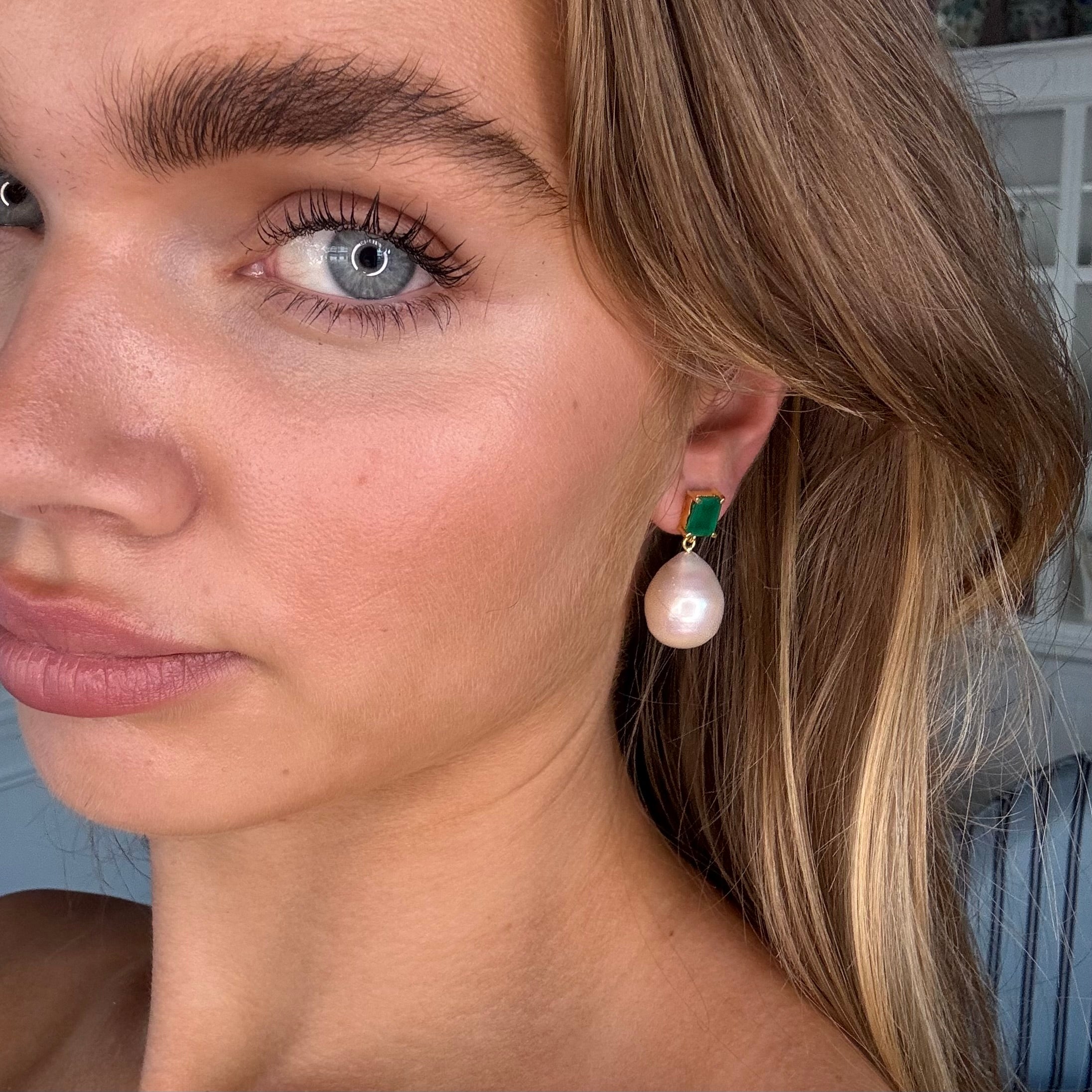 The Bellen: Baroque Pearl Earrings