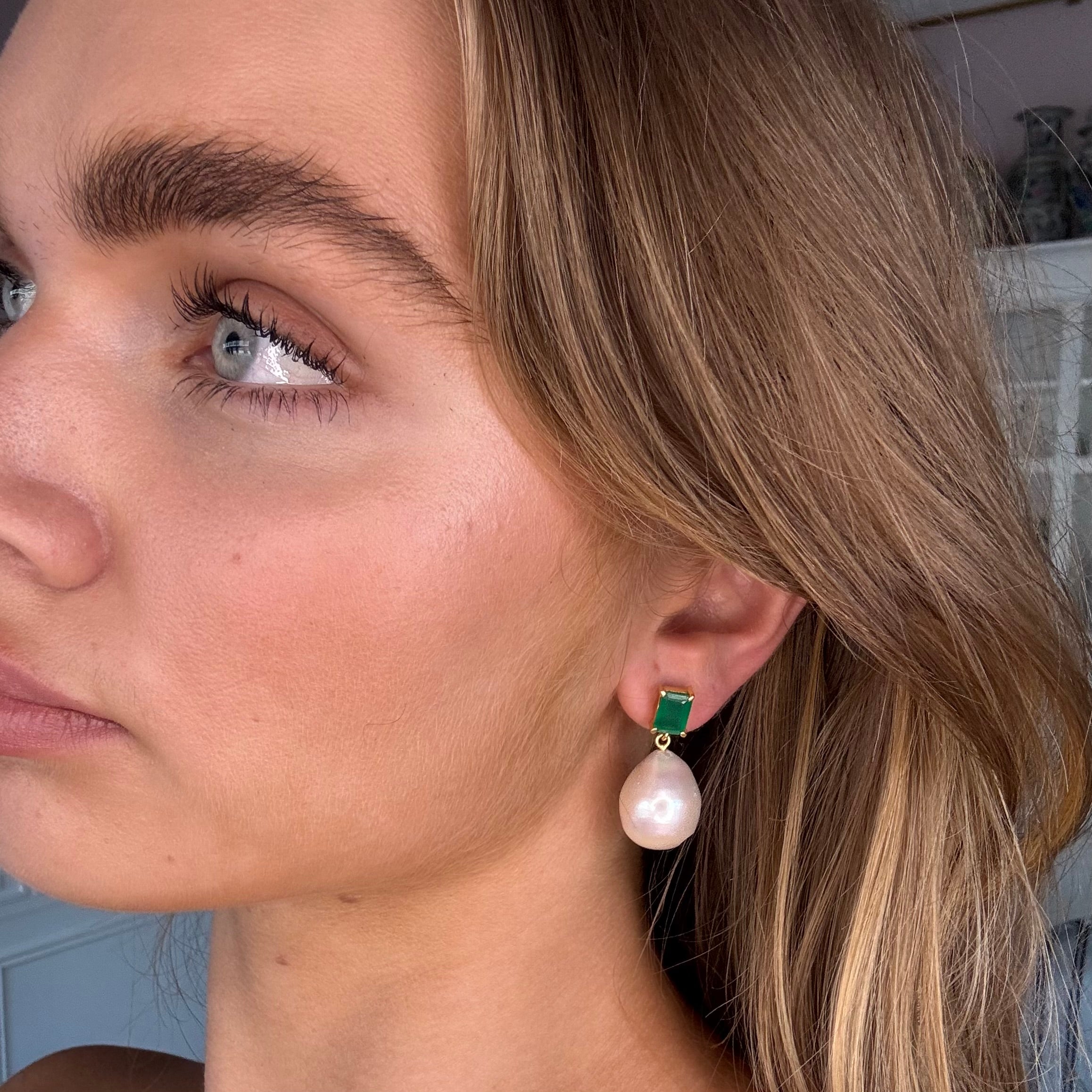 The Bellen: Baroque Pearl Earrings