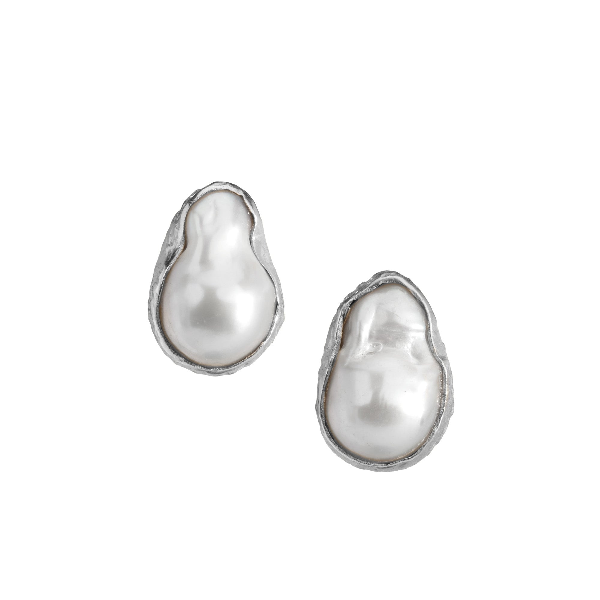 The Margot: Natural Baroque Pearl Studs