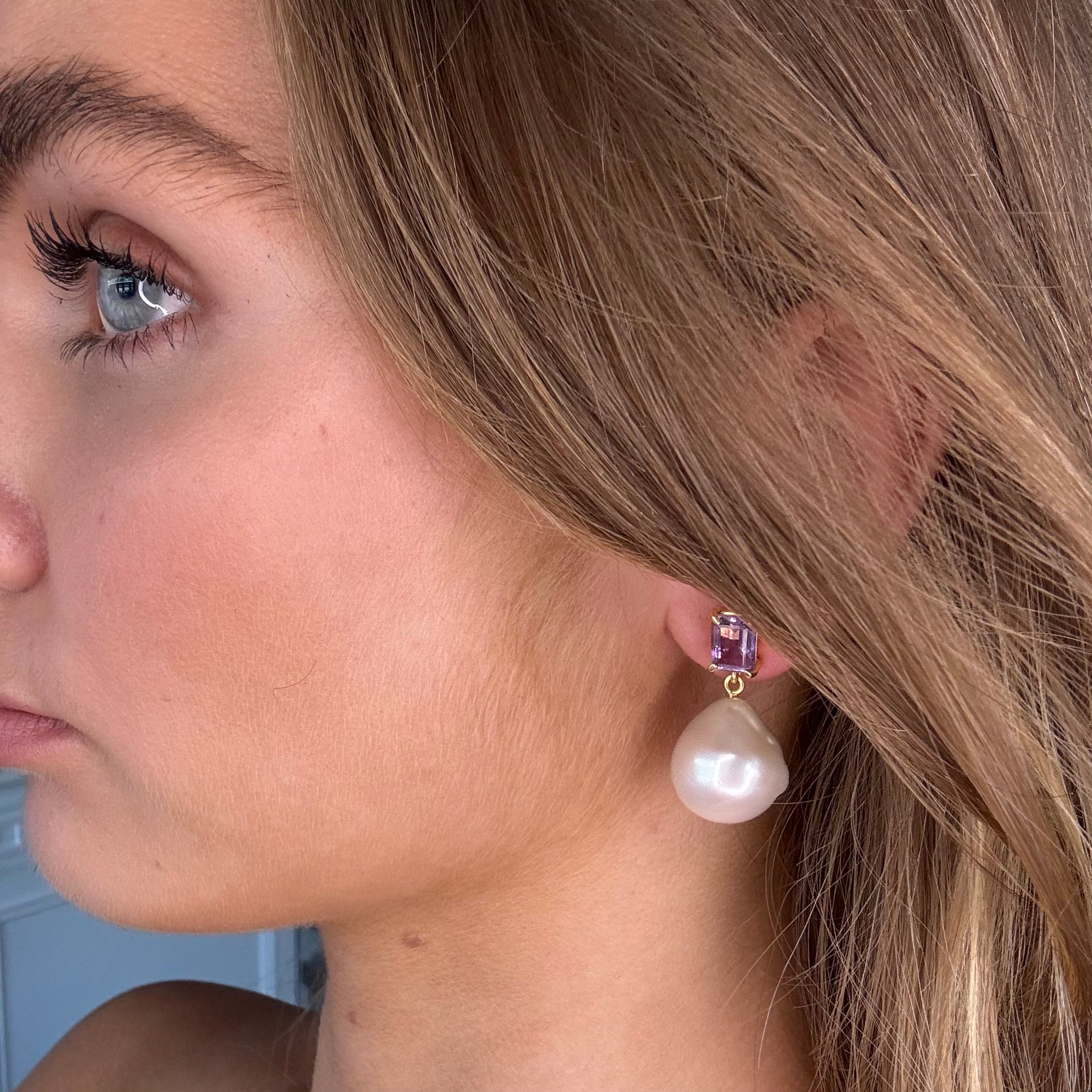 The Bellen: Baroque Pearl Earrings