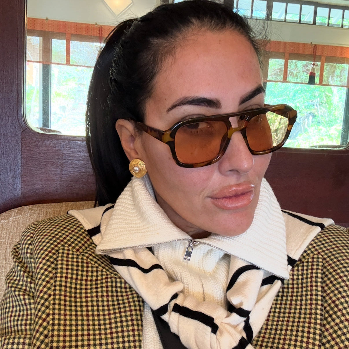 The Grace: 18k Gold Vermeil and Freshwater Pearl Stud Earrings