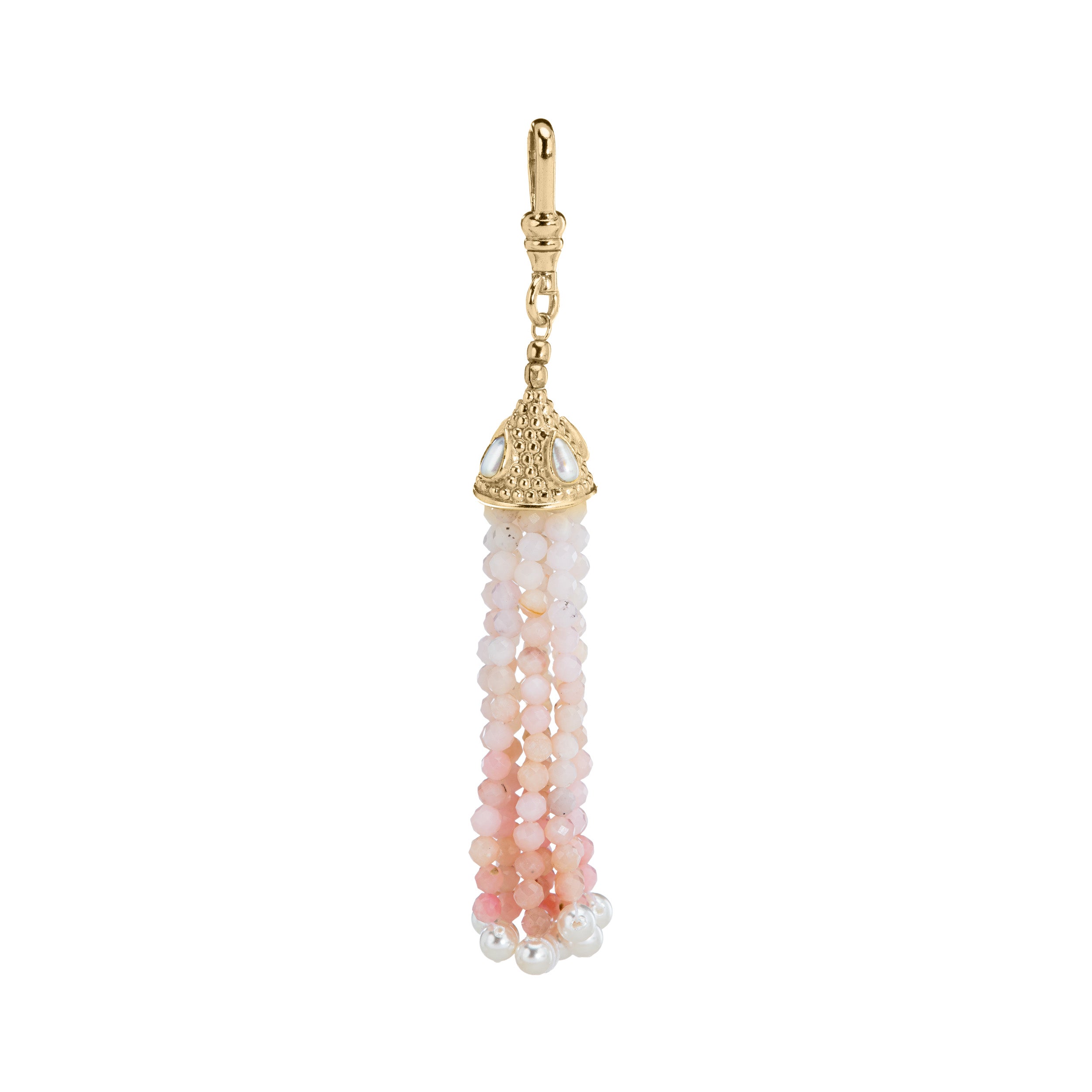 The Odessa: Pink Opal Tassel Charm