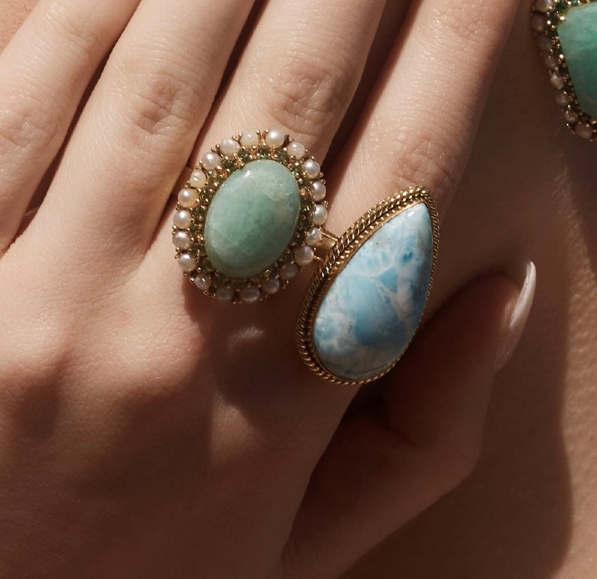 The Caroline: Freshwater Pearl Cocktail Ring