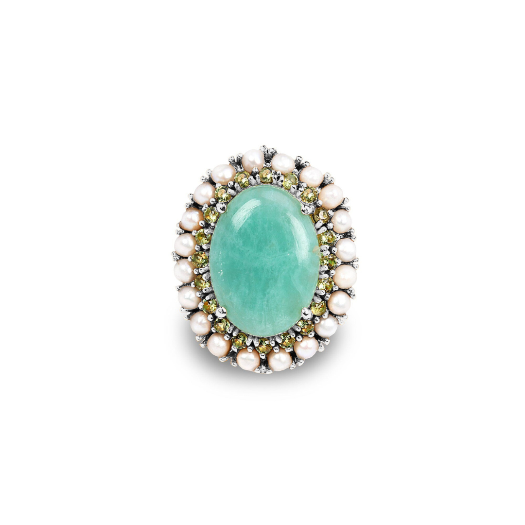 The Caroline: Freshwater Pearl Cocktail Ring