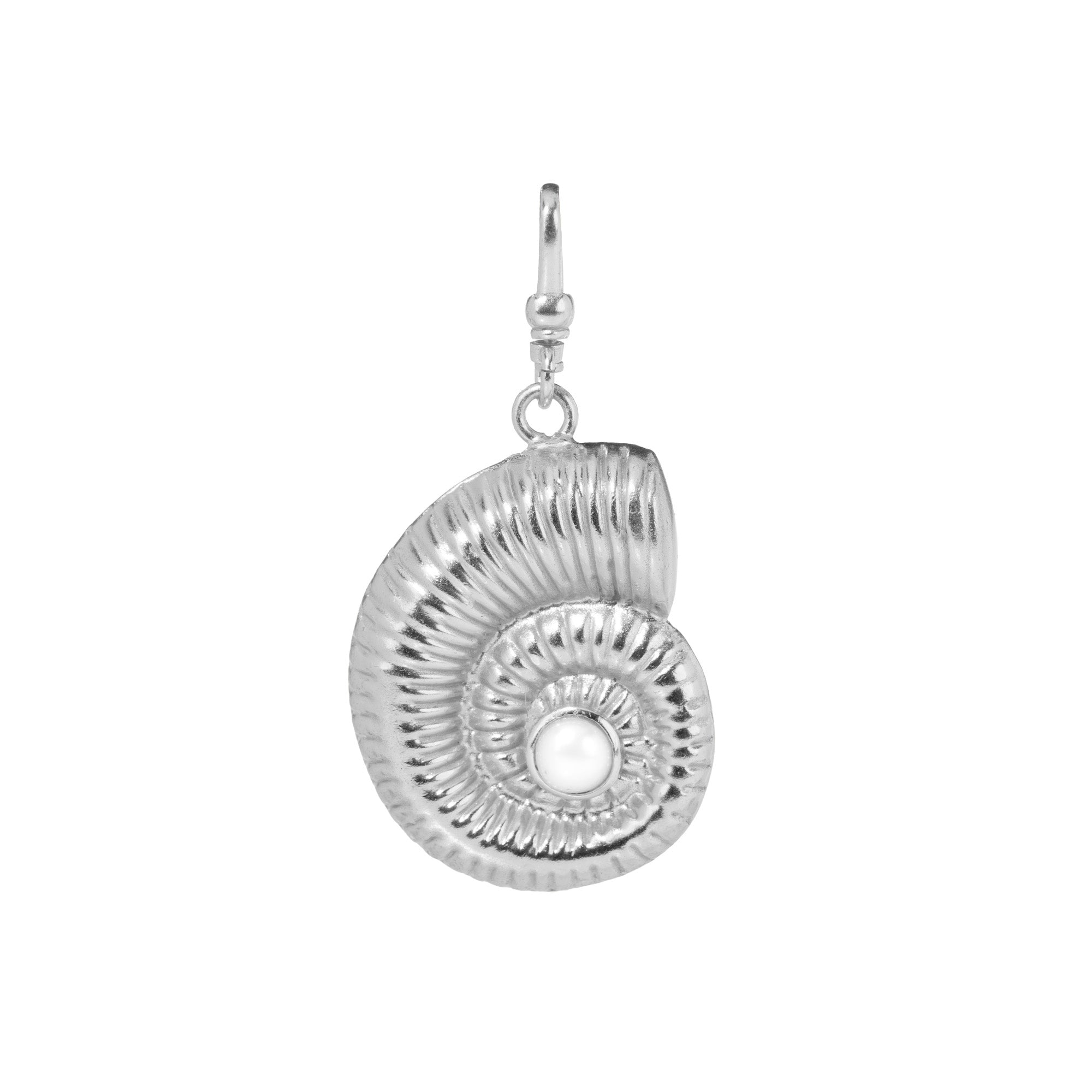 The Aurora: Reversible Ammonite Gold Shell (Malachite & Pearl)