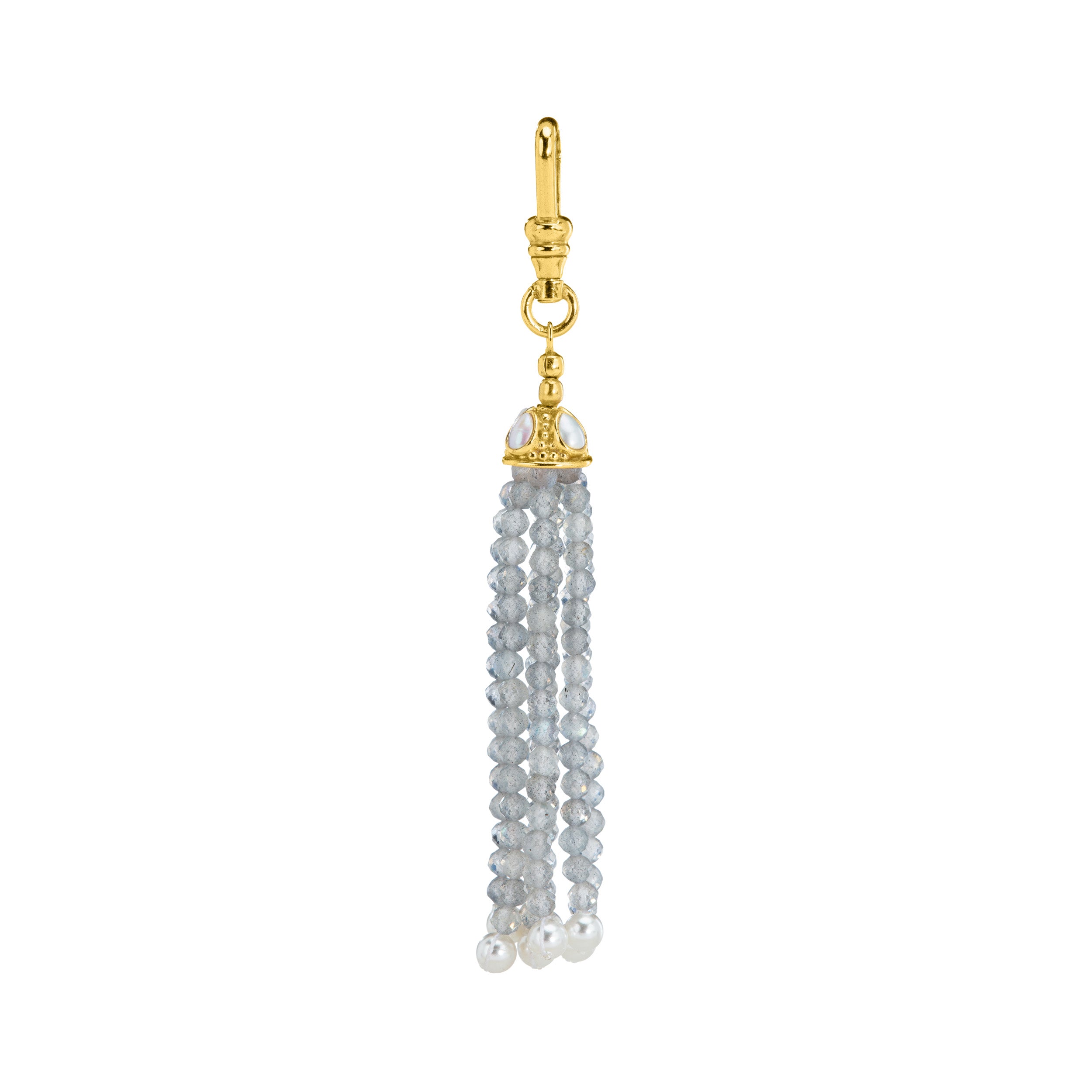 The Odessa: Labradorite Tassel Charm