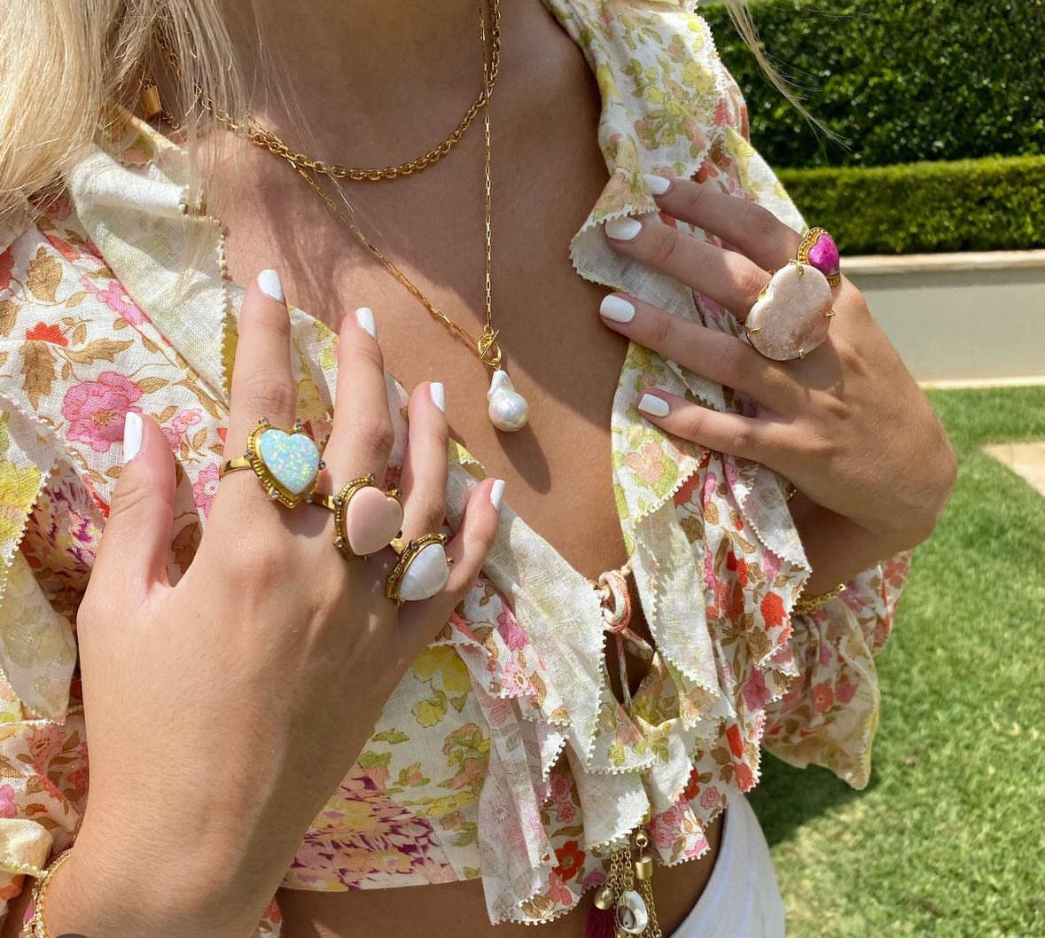 Baroque Pearl T-Bar Necklace: The Paris