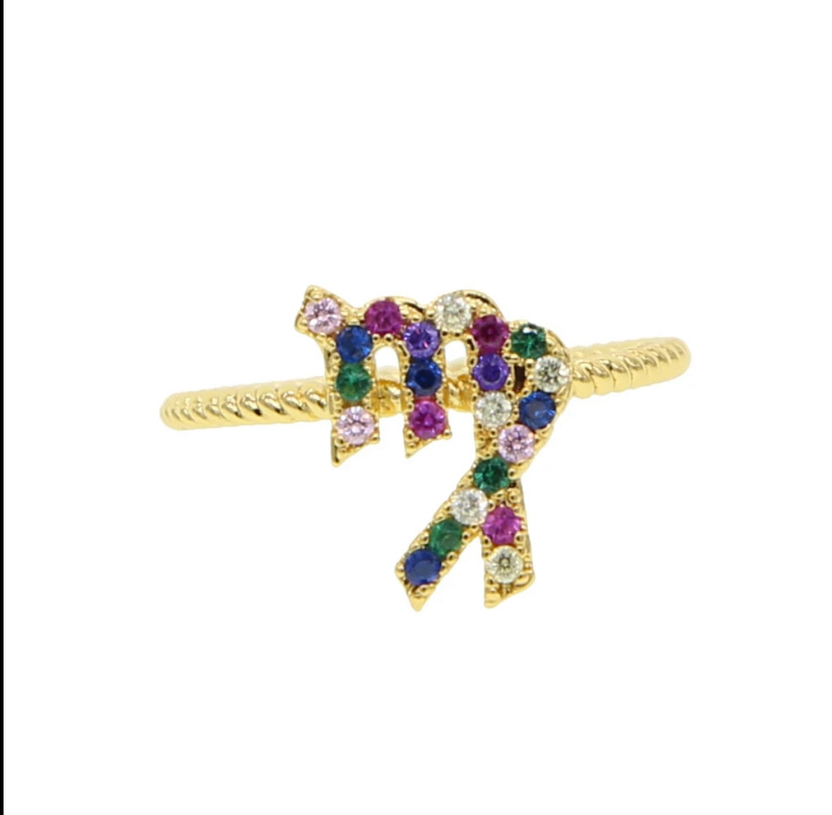 Zodiac Multi Stone Rings