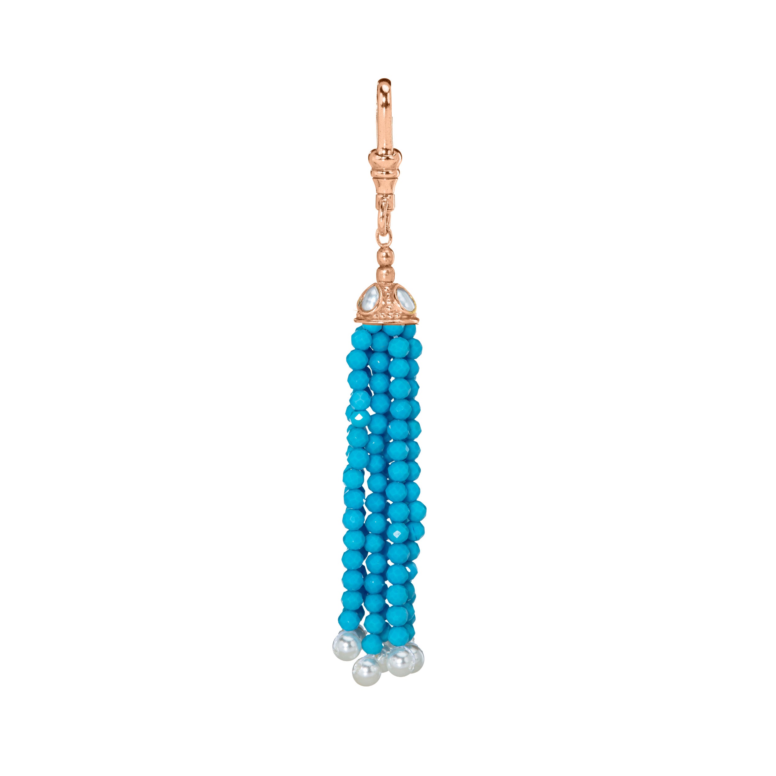 The Odessa: Turquoise Tassel Charm