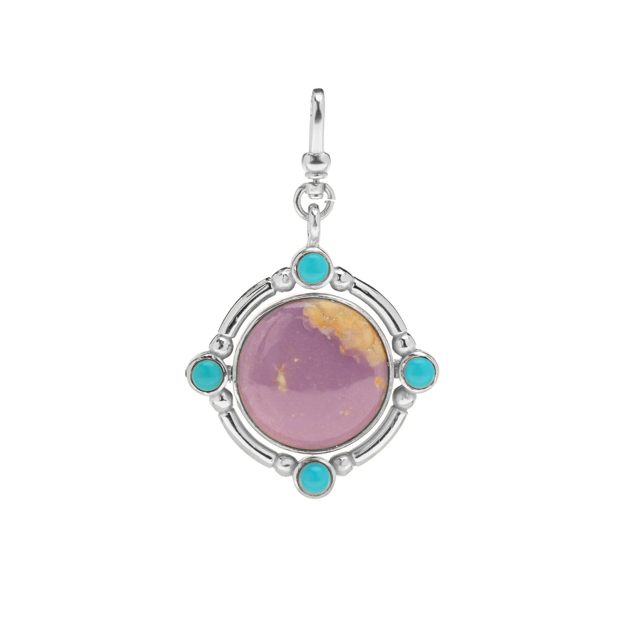 The Odette: Lapis Lazuli & Phosphosiderite 4-in-1 Reversible/Flippable Charm