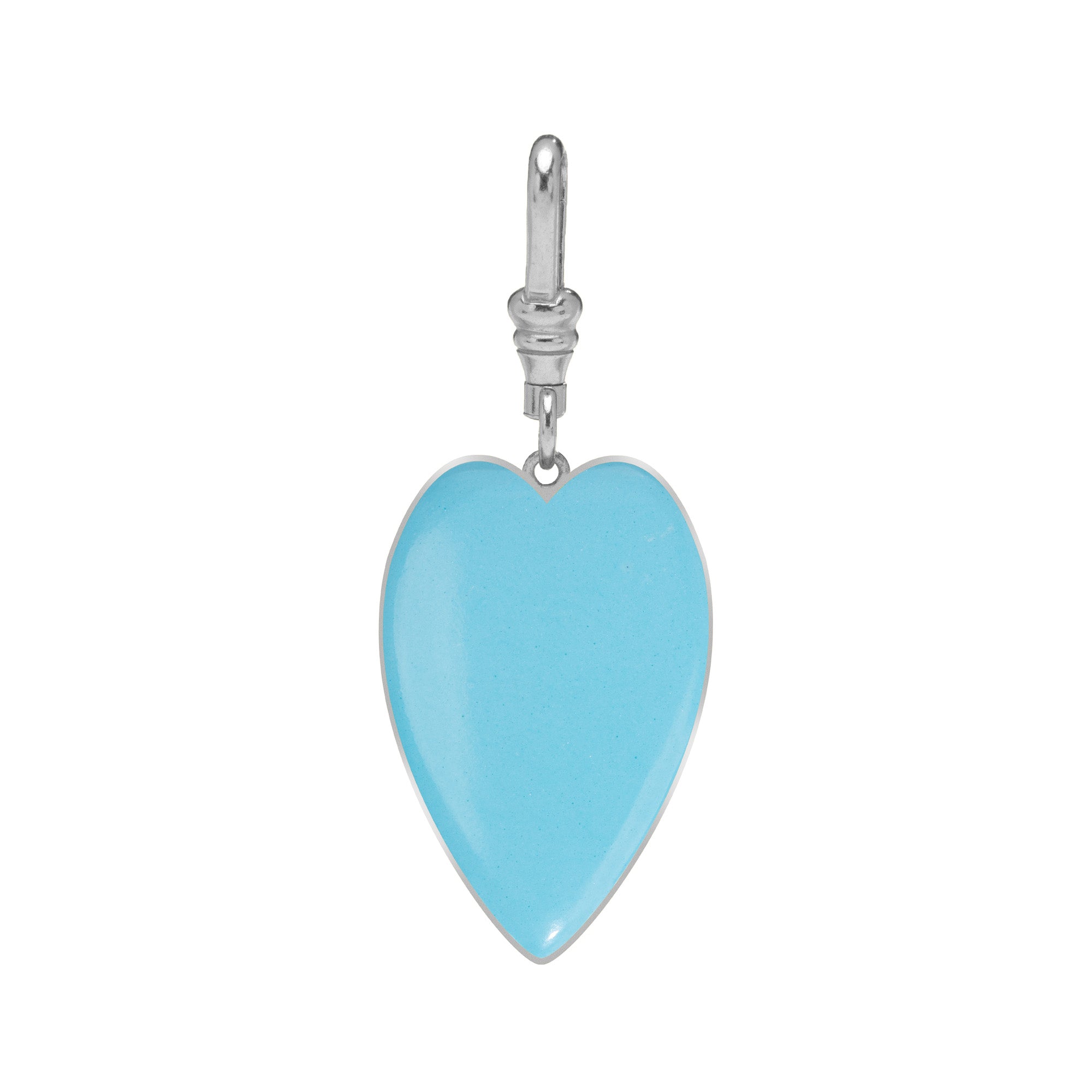 Large Elongated Heart Reversible Charms