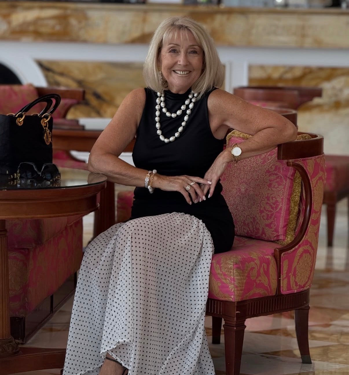 The Blake: Natural Baroque White Pearl Necklace