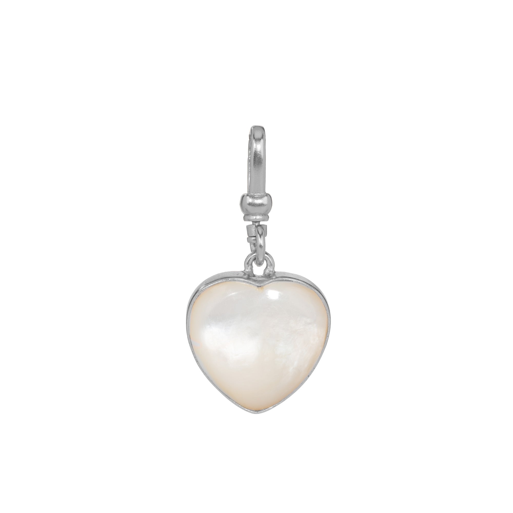 Small Mother Of Pearl Love Heart Charm