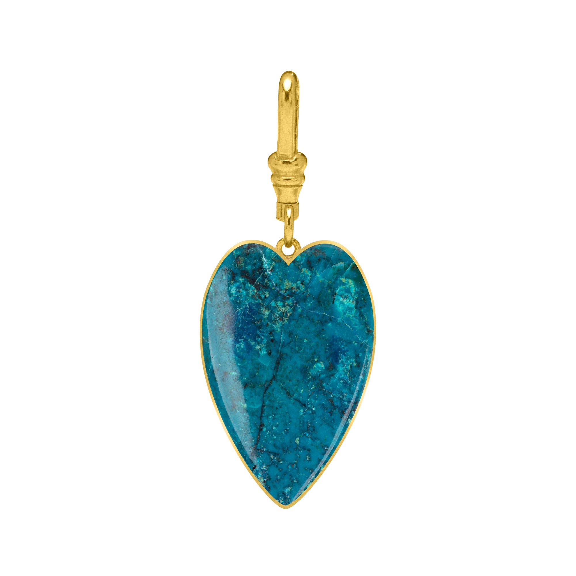 Large Elongated Heart Reversible Charms
