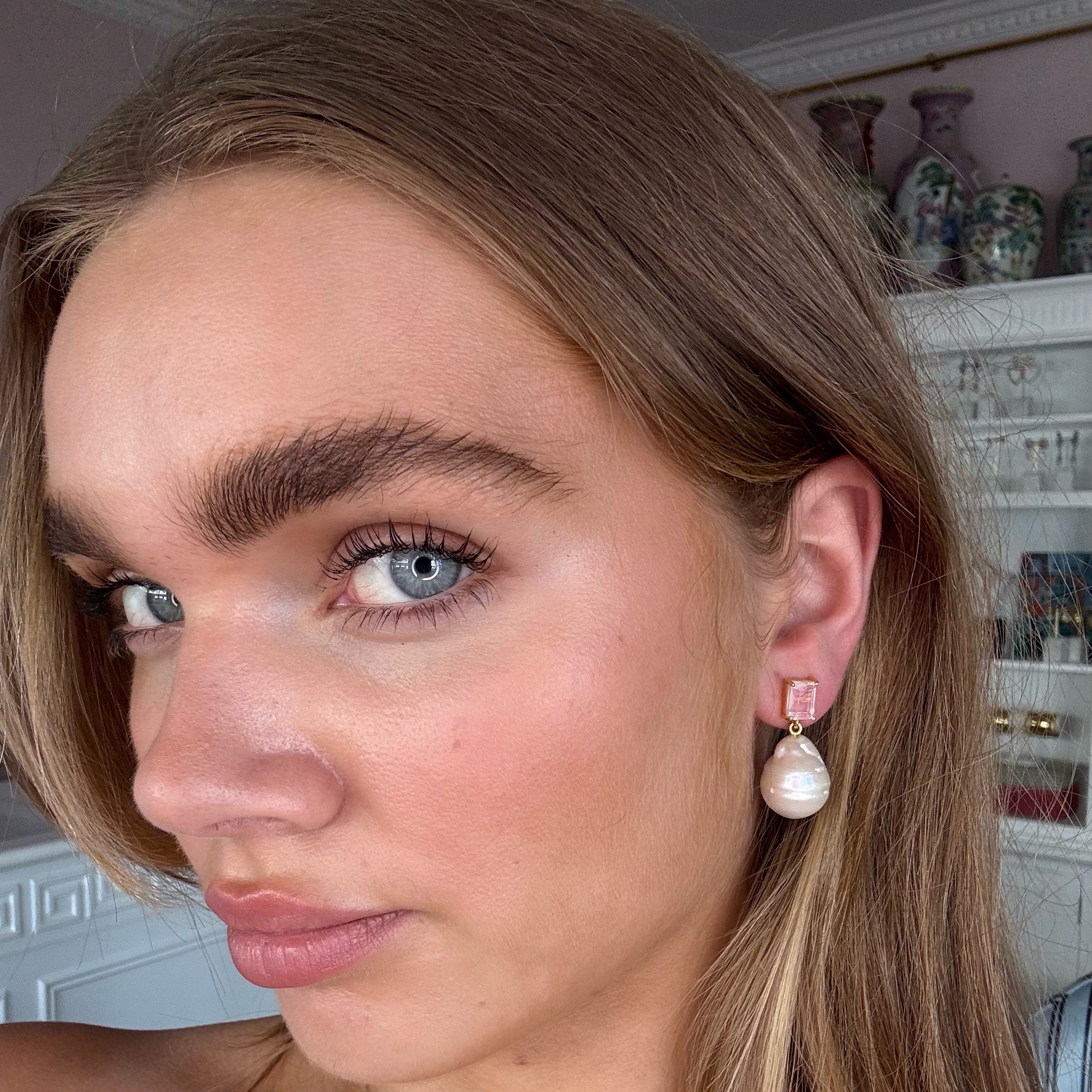 The Bellen: Baroque Pearl Earrings