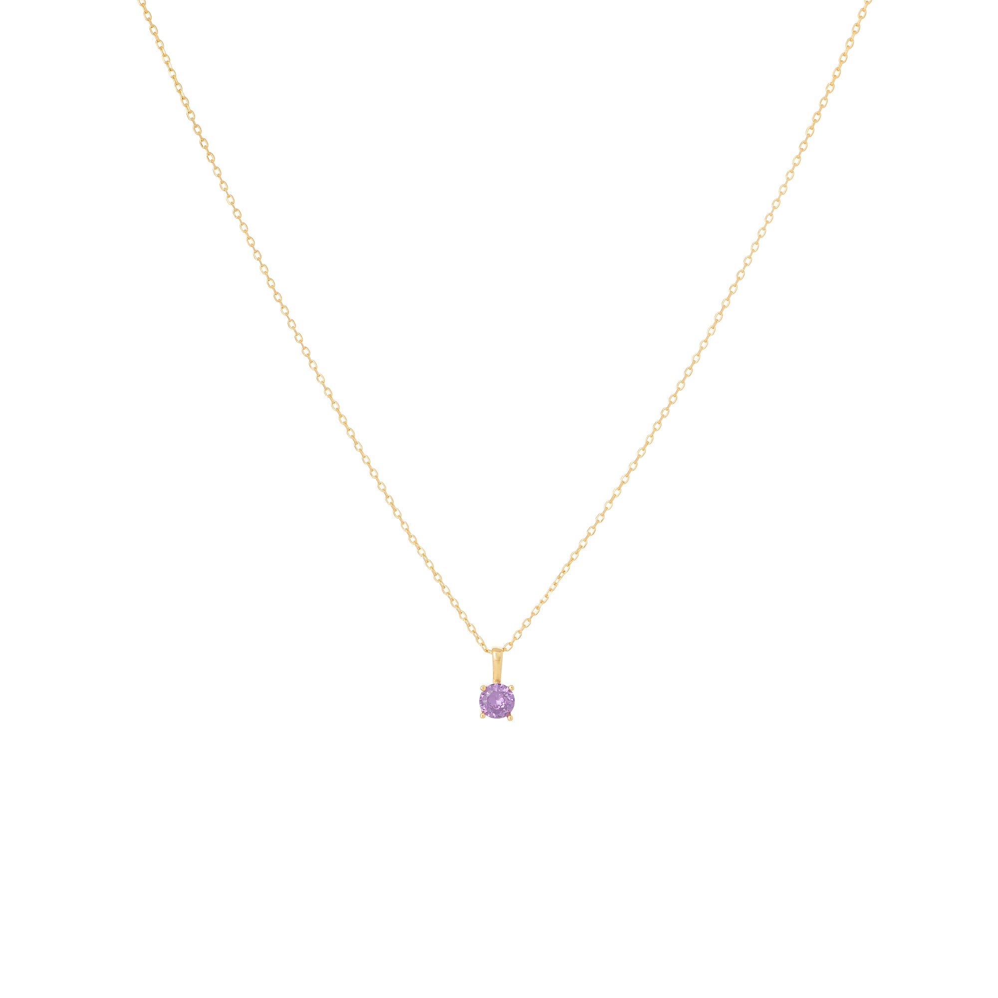 The Birthstone Necklace And Earring Set (February)