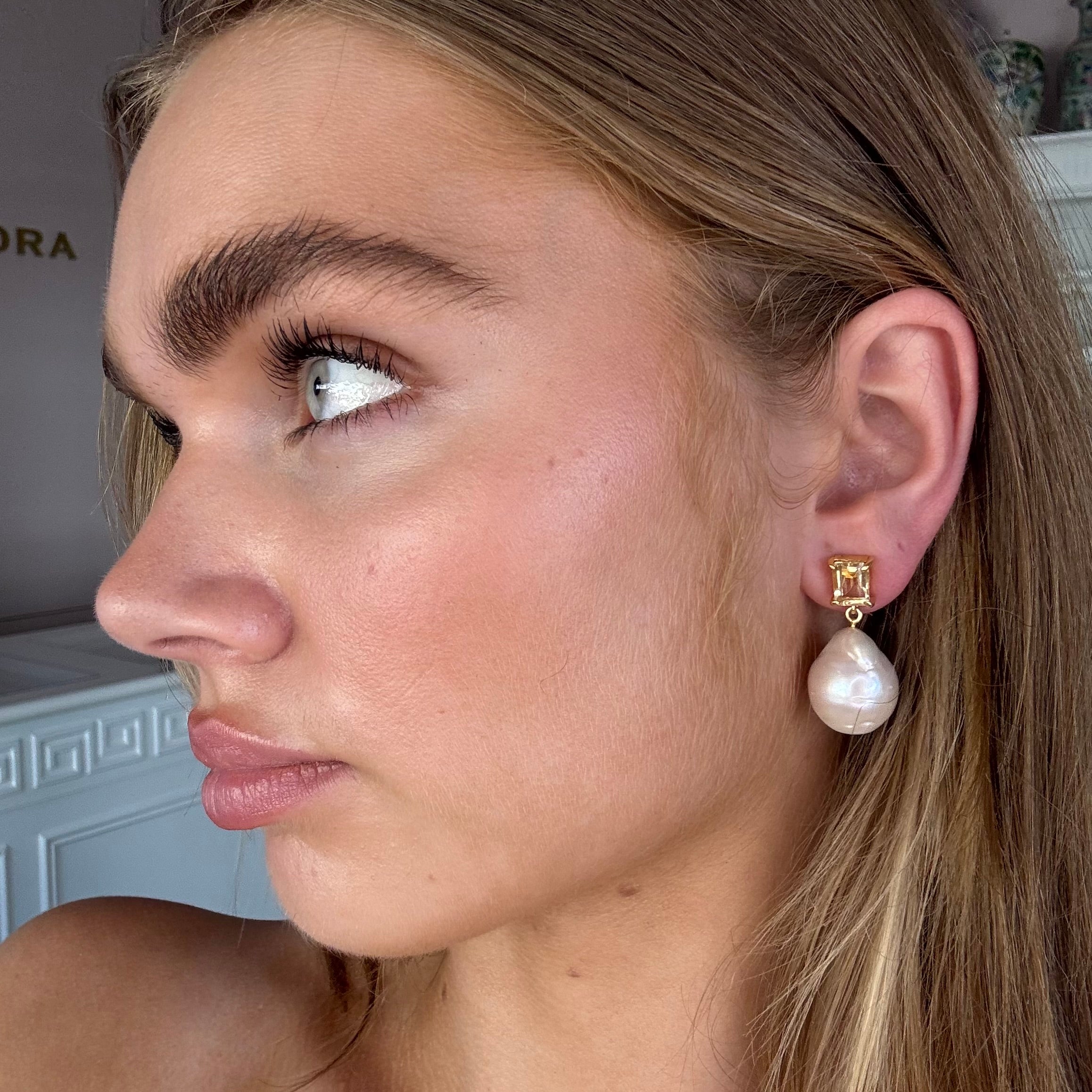 The Bellen: Baroque Pearl Earrings