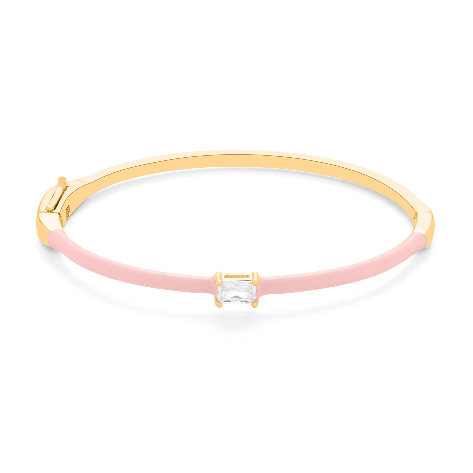 The Felicity Pink Enamel Bangle