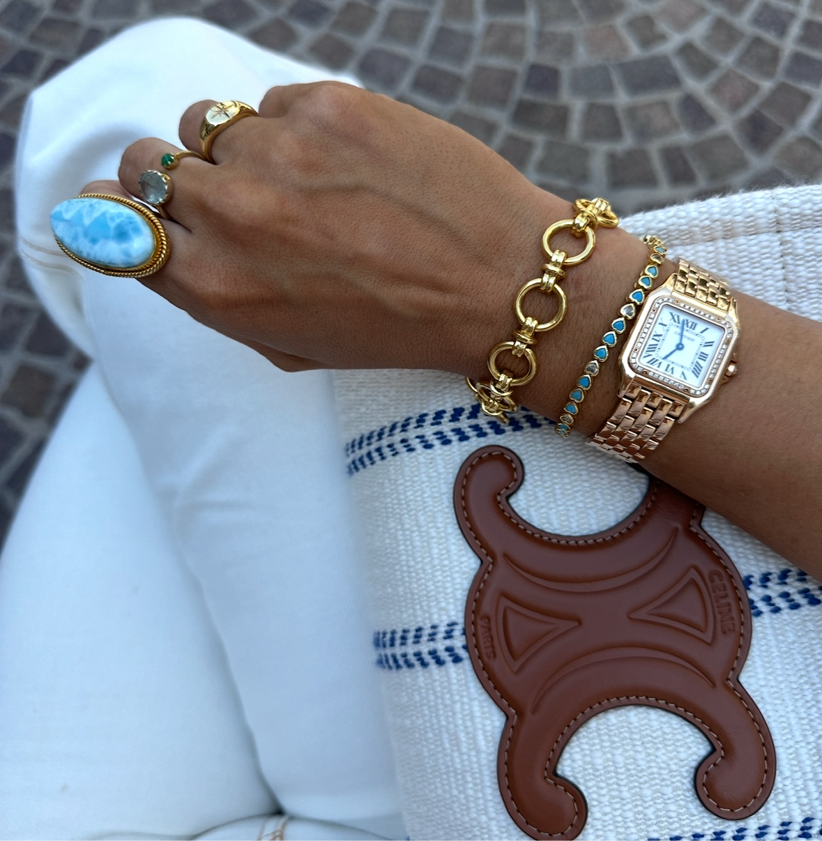 The Wilma: Chunky Link T-Bar Bracelet