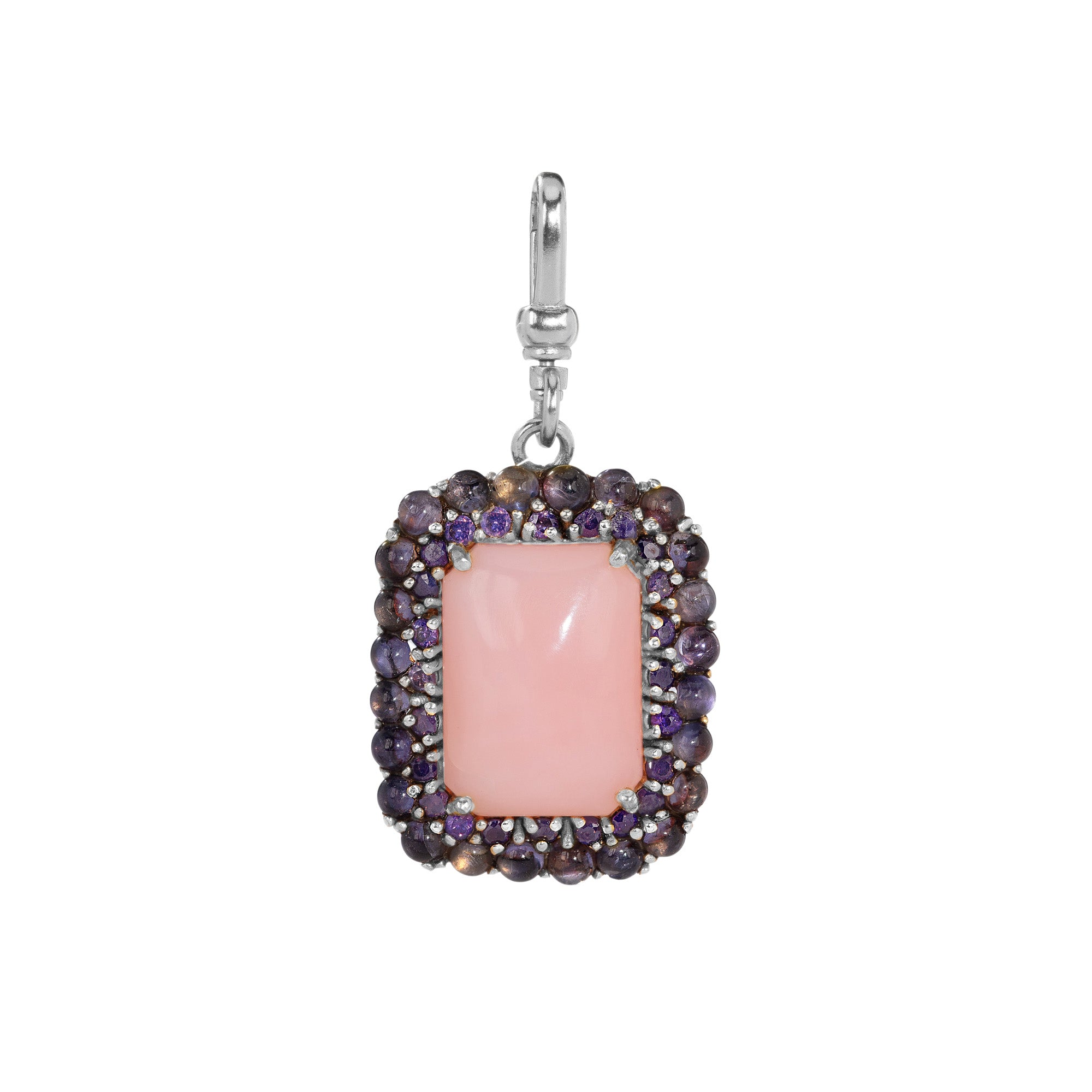 Pink Opal & Iolite: The Cristina Charm