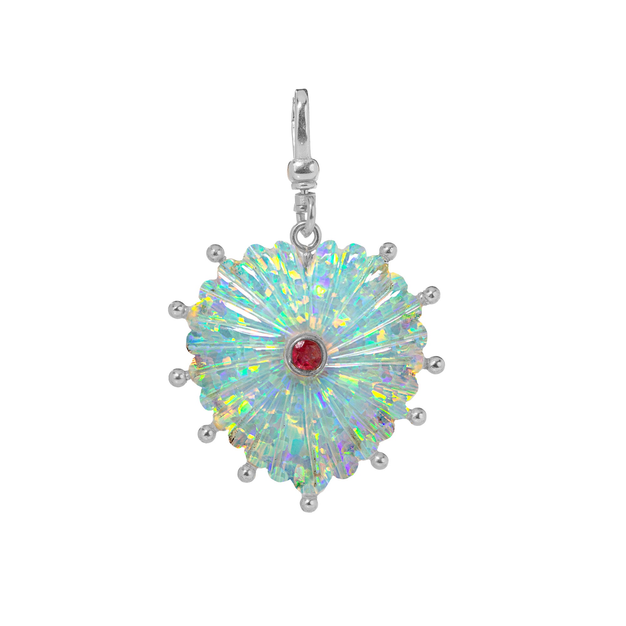 The Mabel: Reversible Carved Opal Heart