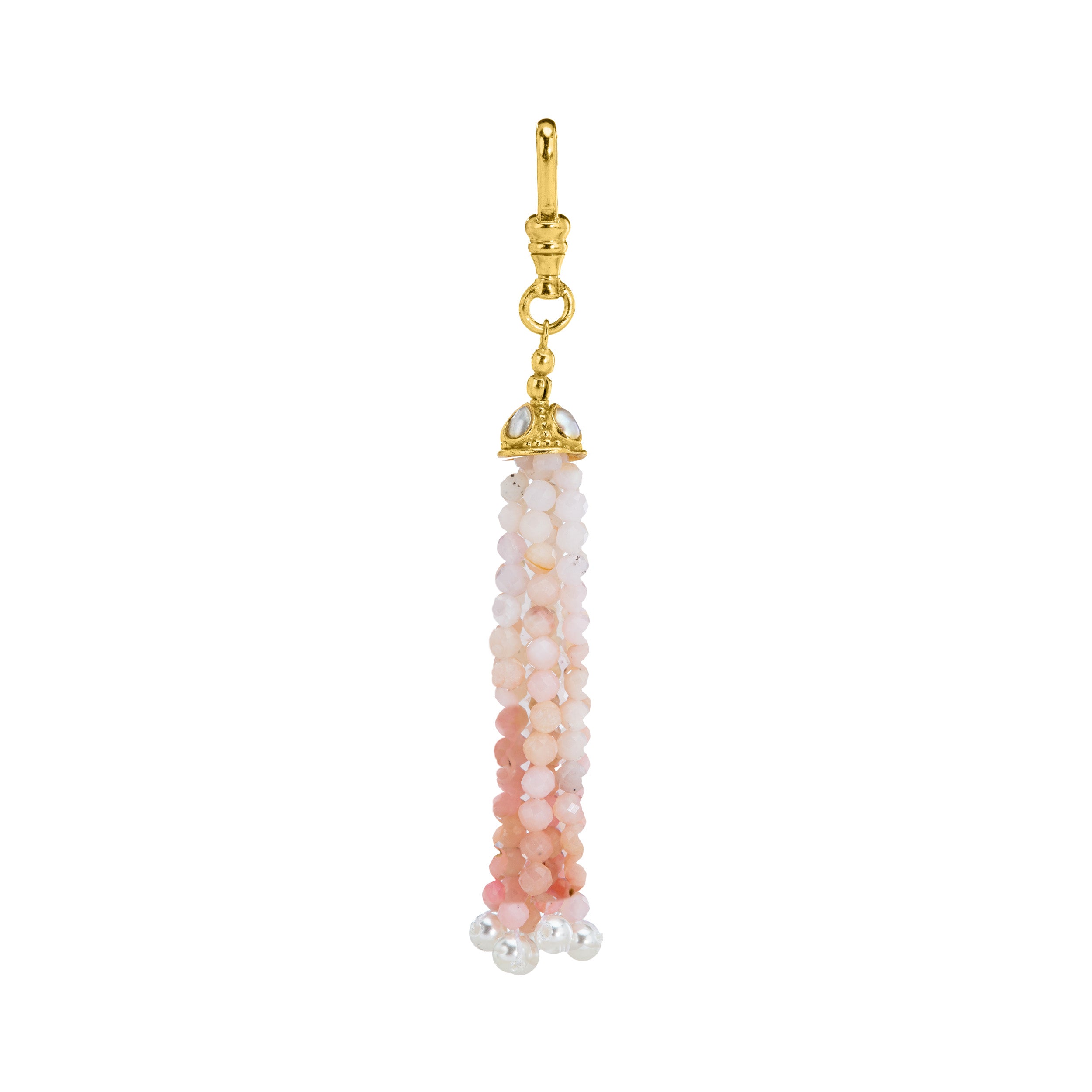 The Odessa: Pink Opal Tassel Charm
