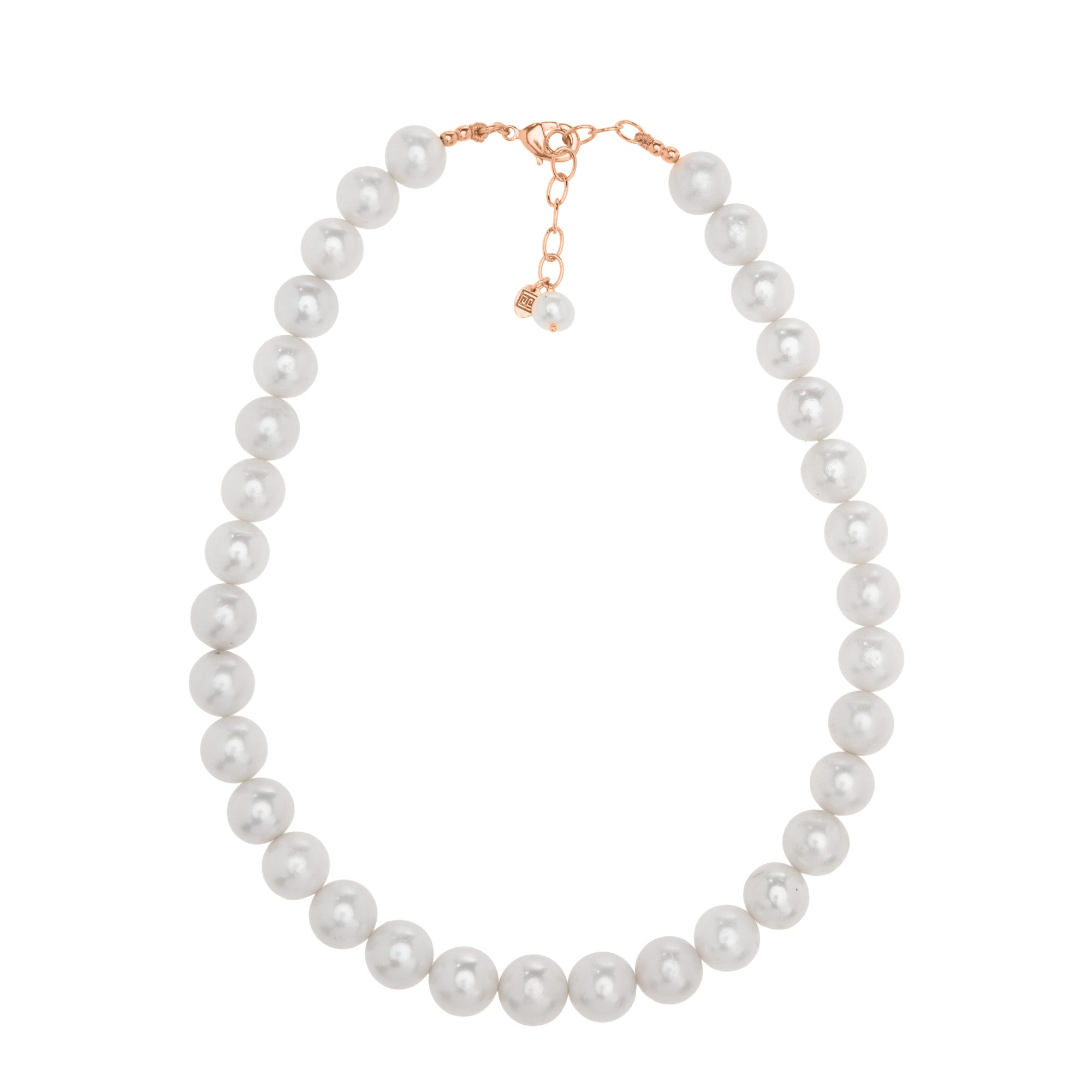 The Beatrice: Medium Round Freshwater Pearl Necklace
