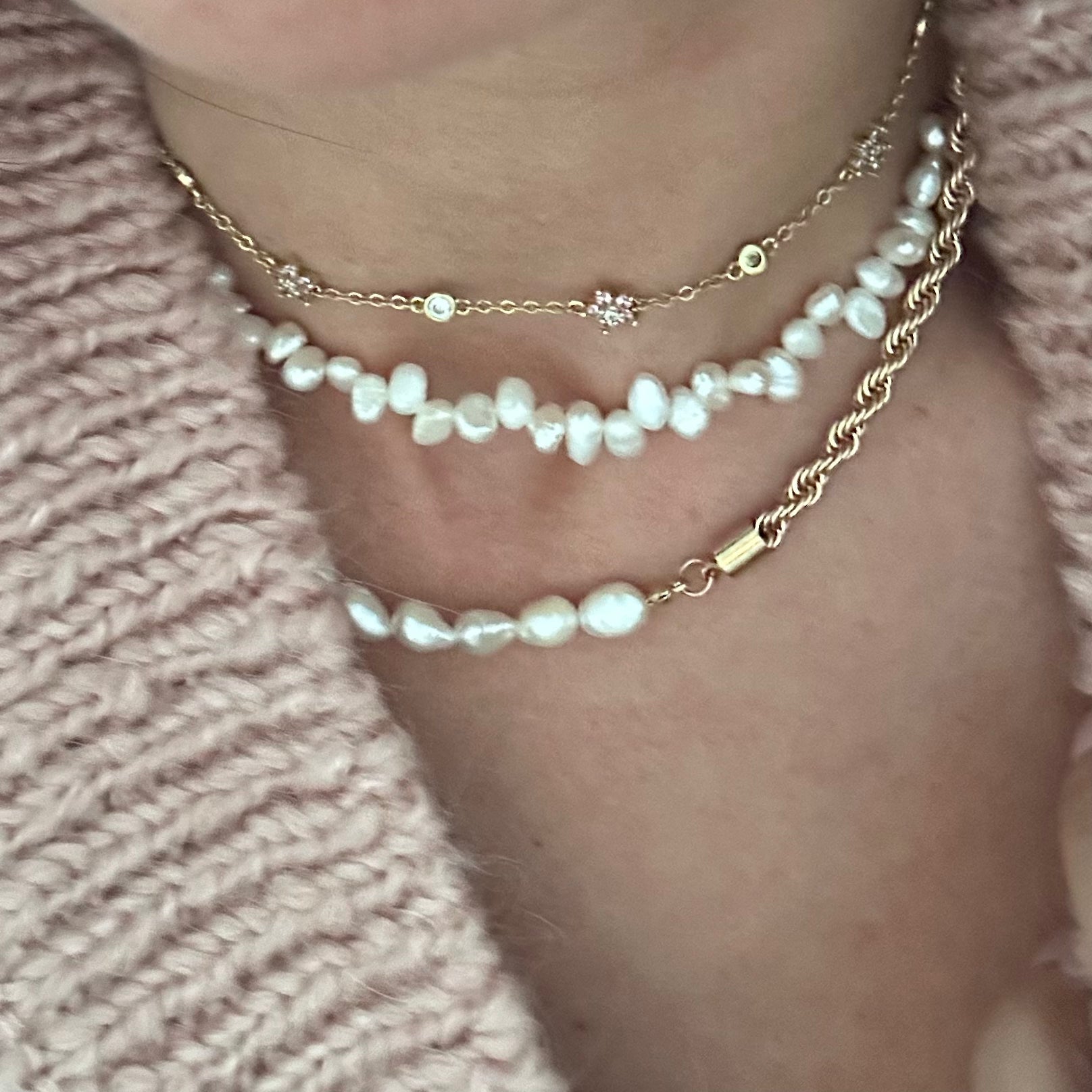 Freshwater Irregular Pearl Necklace: The Renata