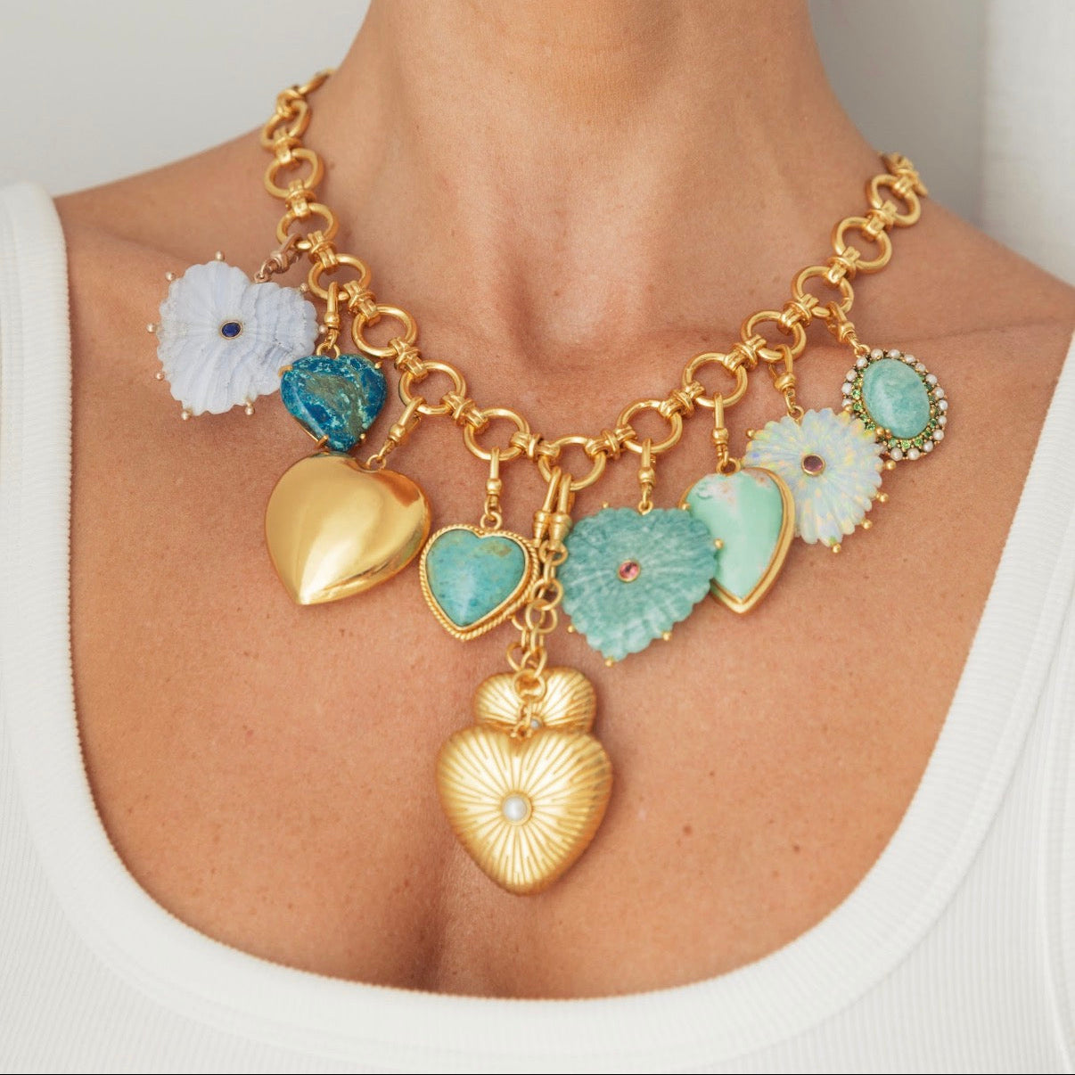 The Willow: Chunky Link T-Bar Necklace