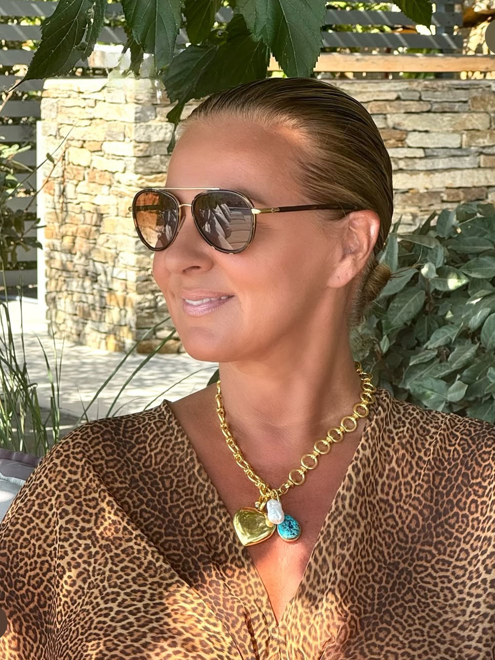 Chunky Link T-Bar Necklace: The Willow