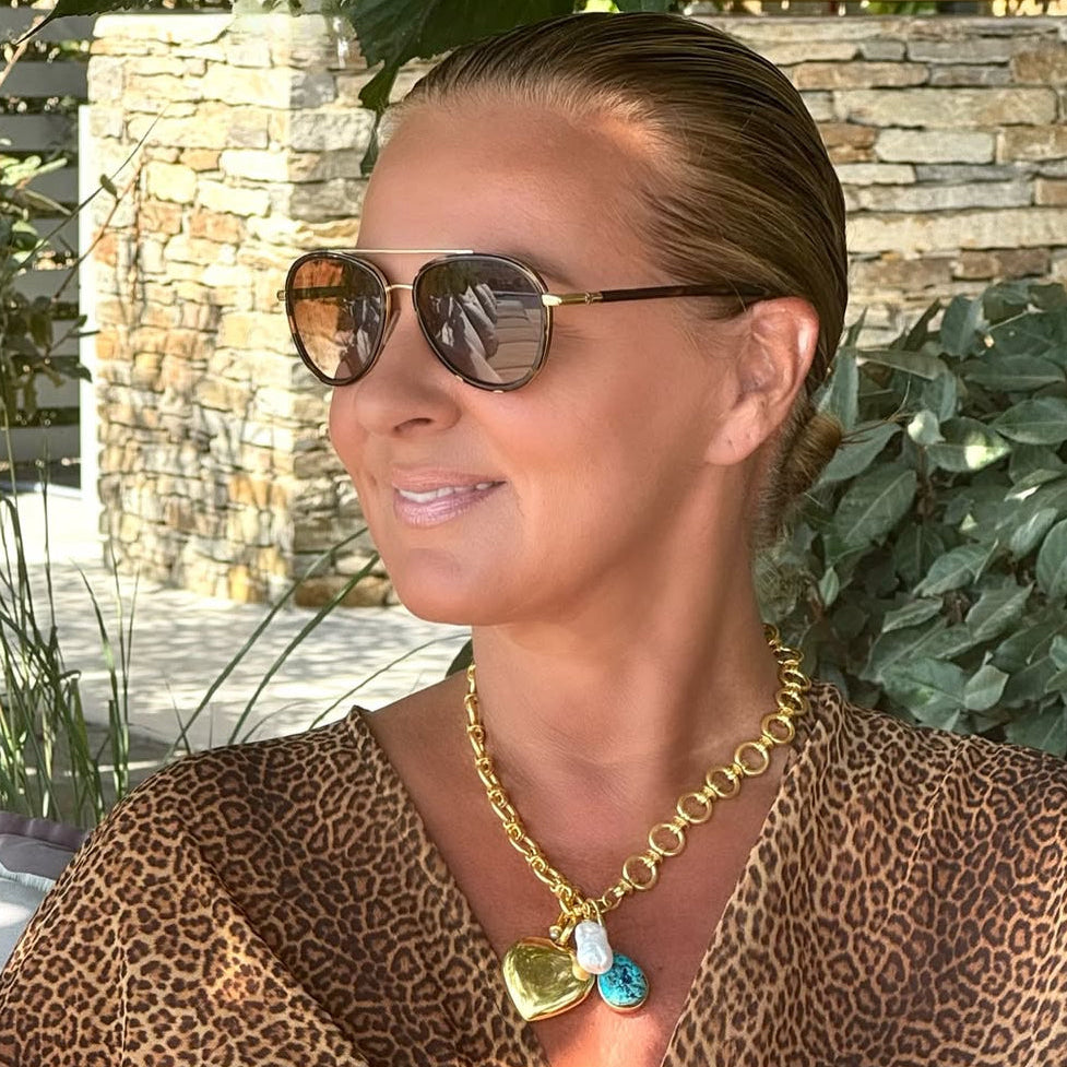 The Willow: Chunky Link T-Bar Necklace