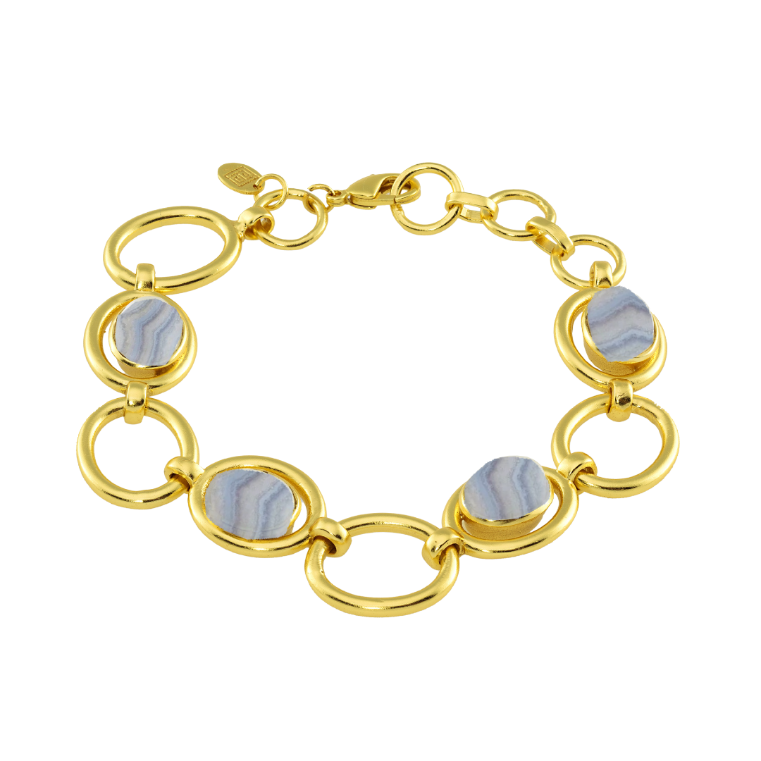 Gemstone & Link Bracelet: The Ada