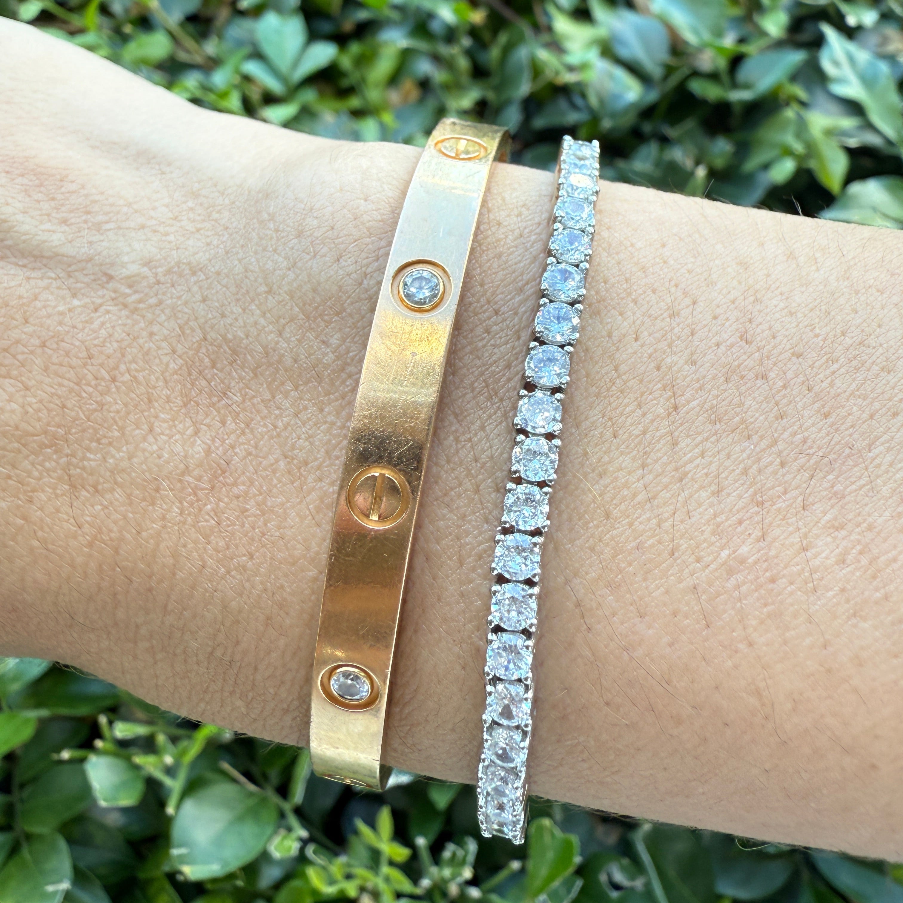 White Topaz Tennis Bracelet: The Kameron